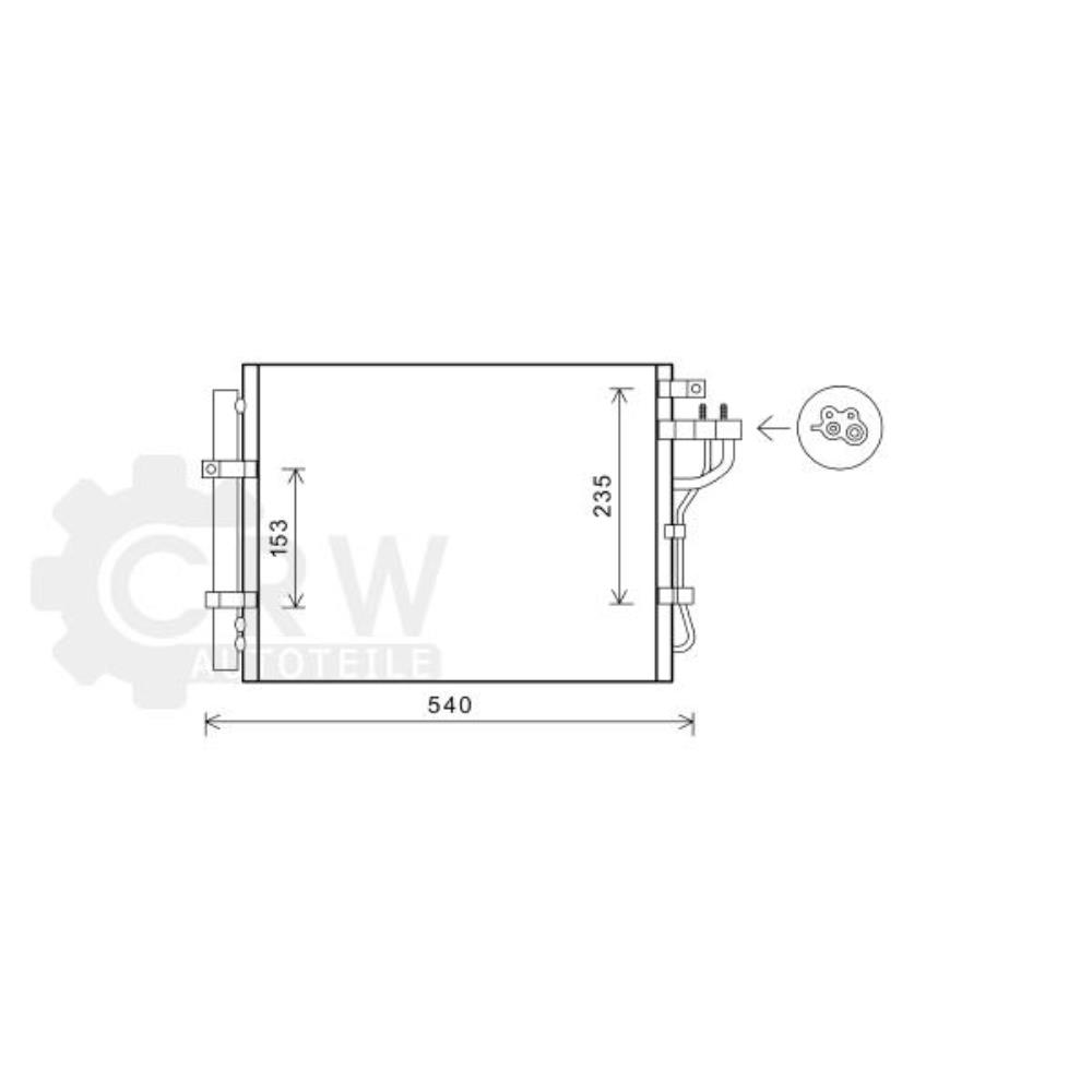 Kondensator Klimaanlage Klimakondensator für KIA Picanto TA