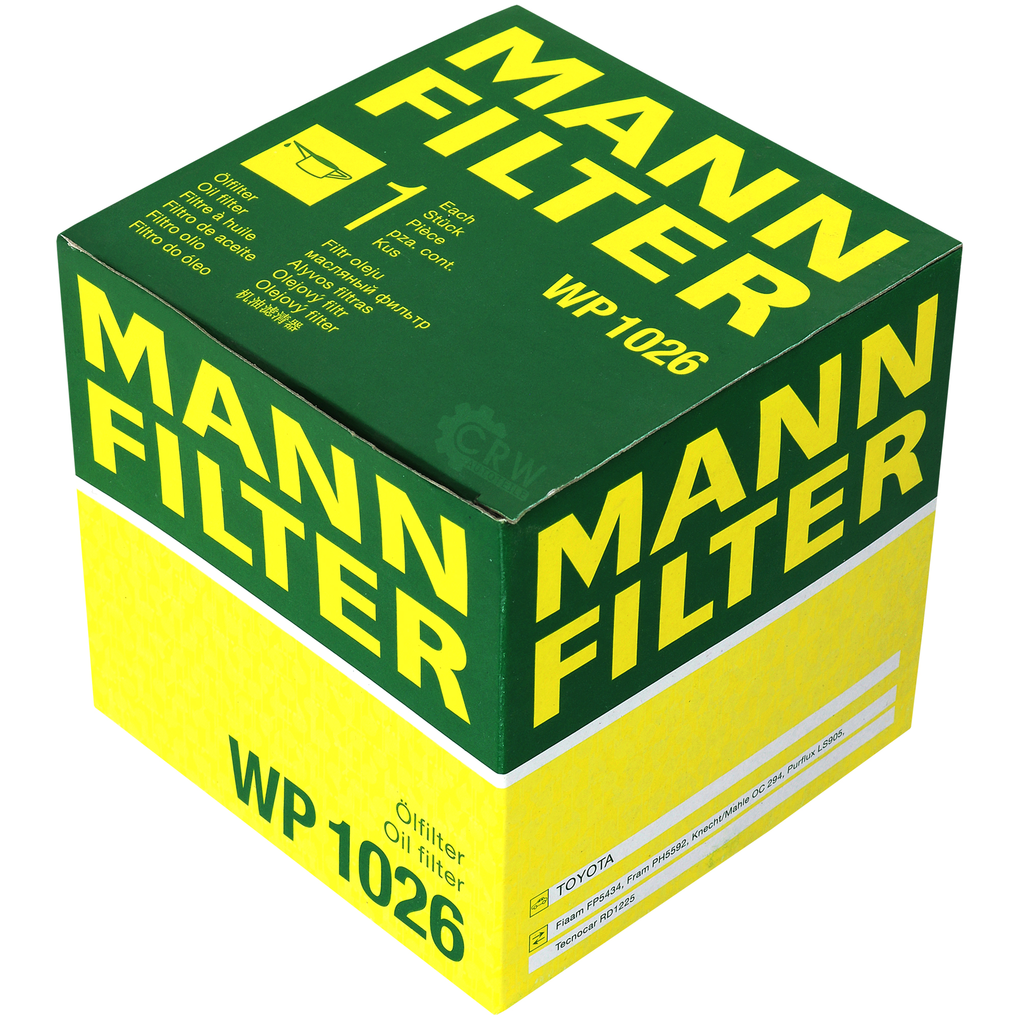 MANN-FILTER Ölfilter WP 1026 Oil Filter