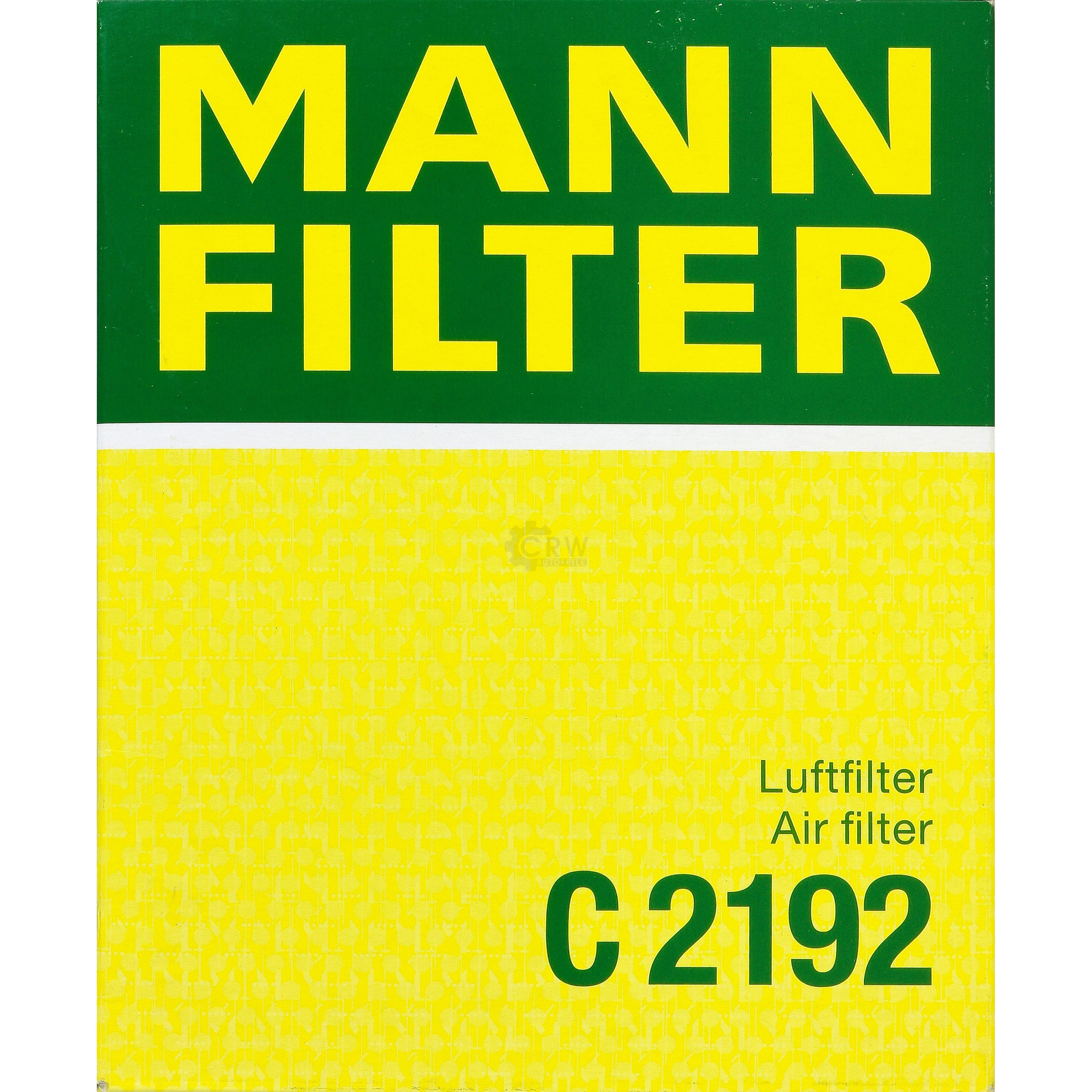 MANN-FILTER Luftfilter für Peugeot 206 CC 2D 2.0 S16 2A/C 2E/K Citroën Xsara