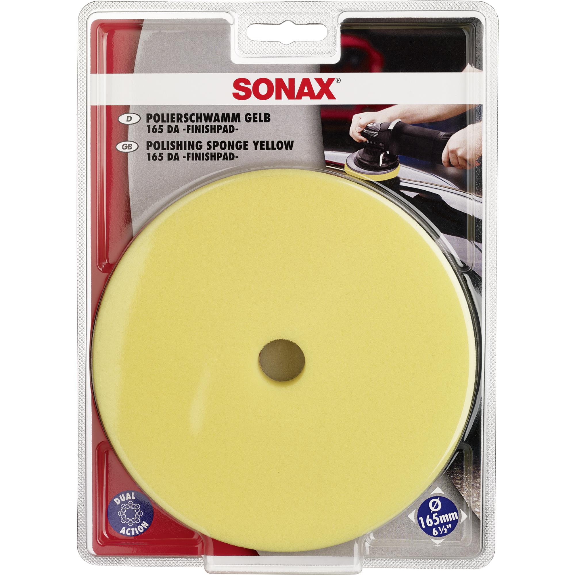 SONAX 04935000  PolierSchwamm gelb 165 DA FinishPad Hochglanzfinish 23 g