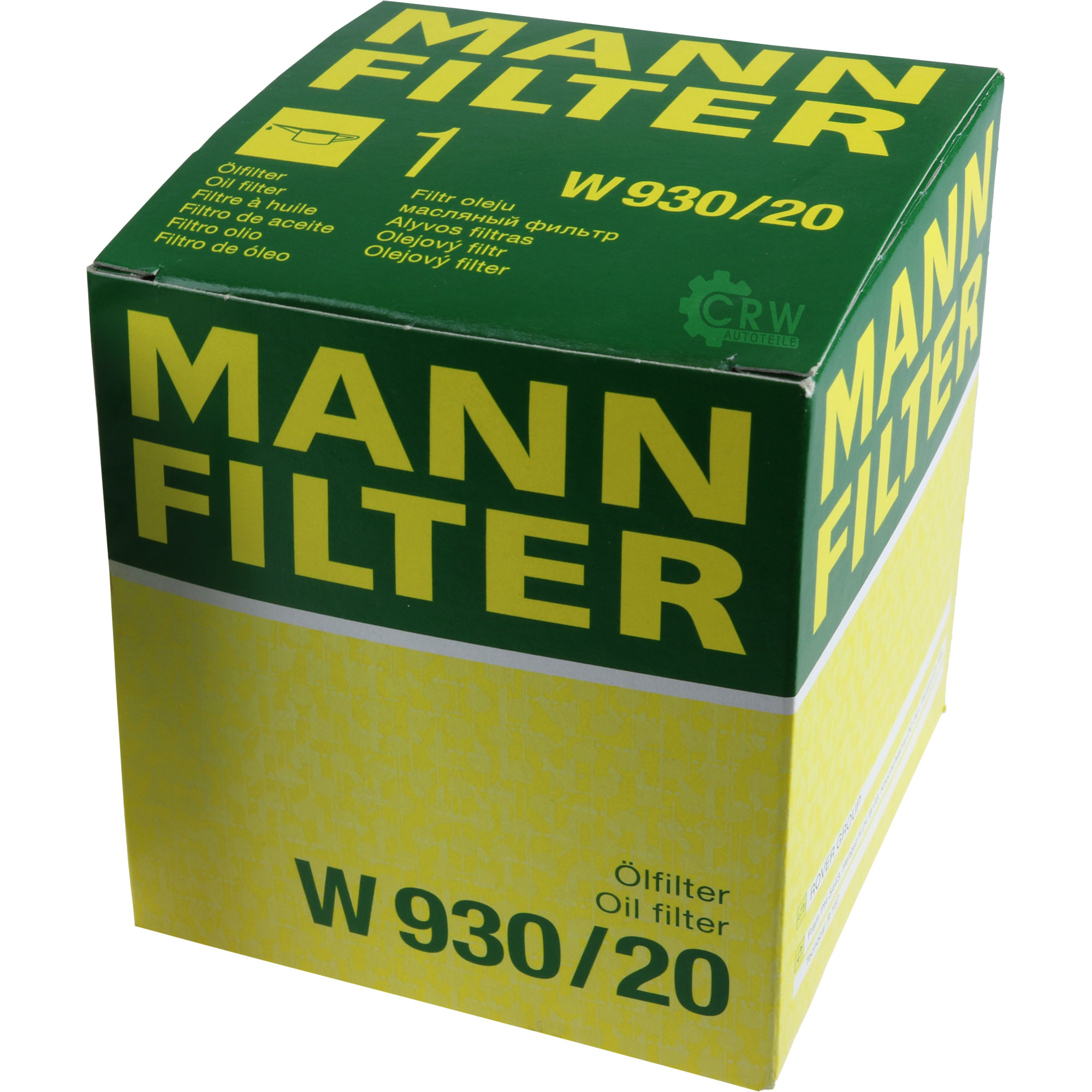 MANN-FILTER Ölfilter W 930/20 Oil Filter