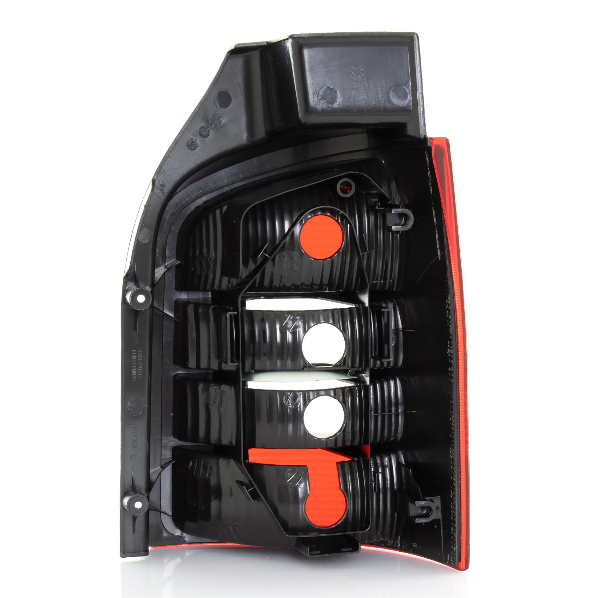 Rückleuchte links für VW Transporter T5 für Heckklappe BJ. 03->> Rot-Schwarz 94I