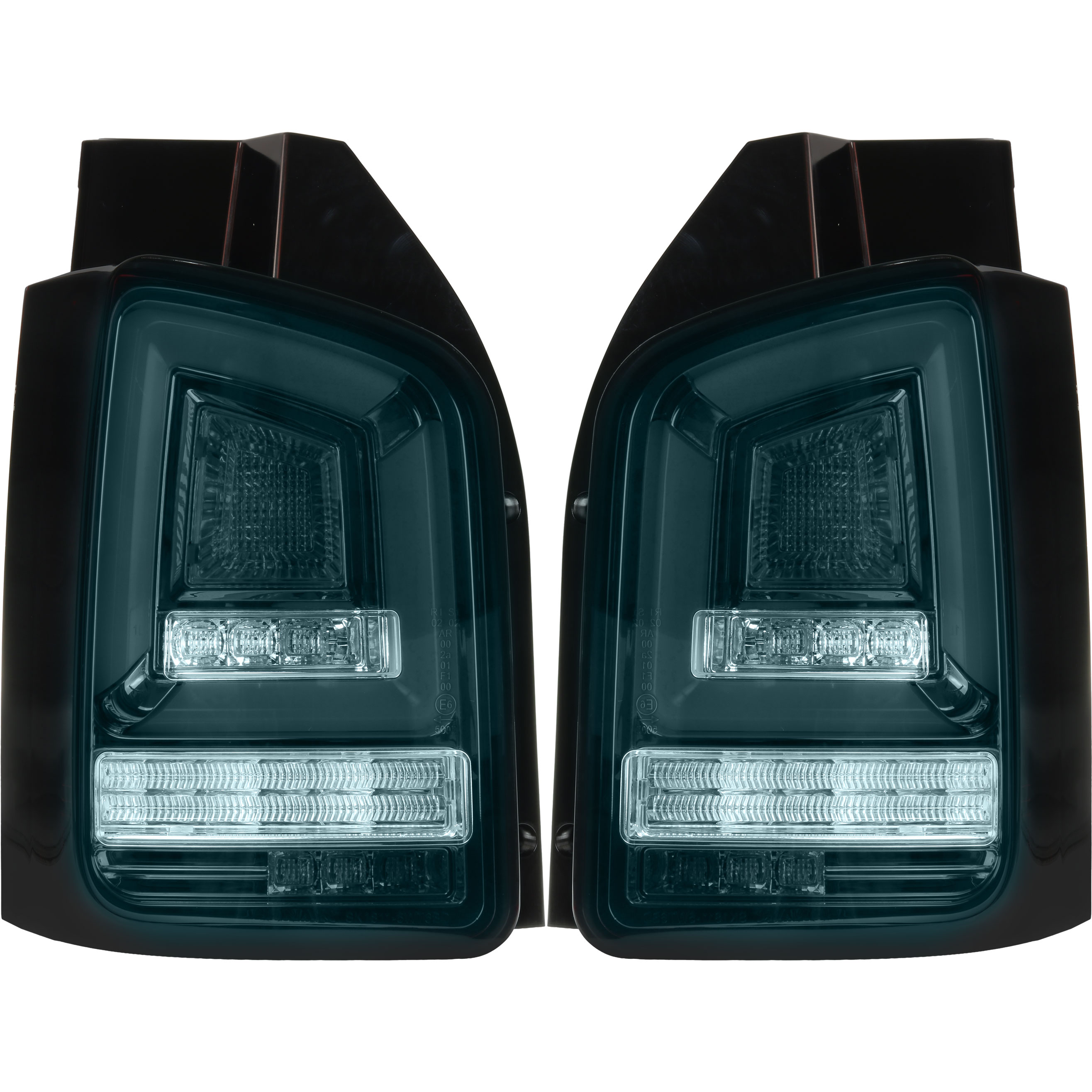 Rückleuchten Set Voll LED Lightbar für VW T5 Bj. 09-15 schwarz für Heckklappe