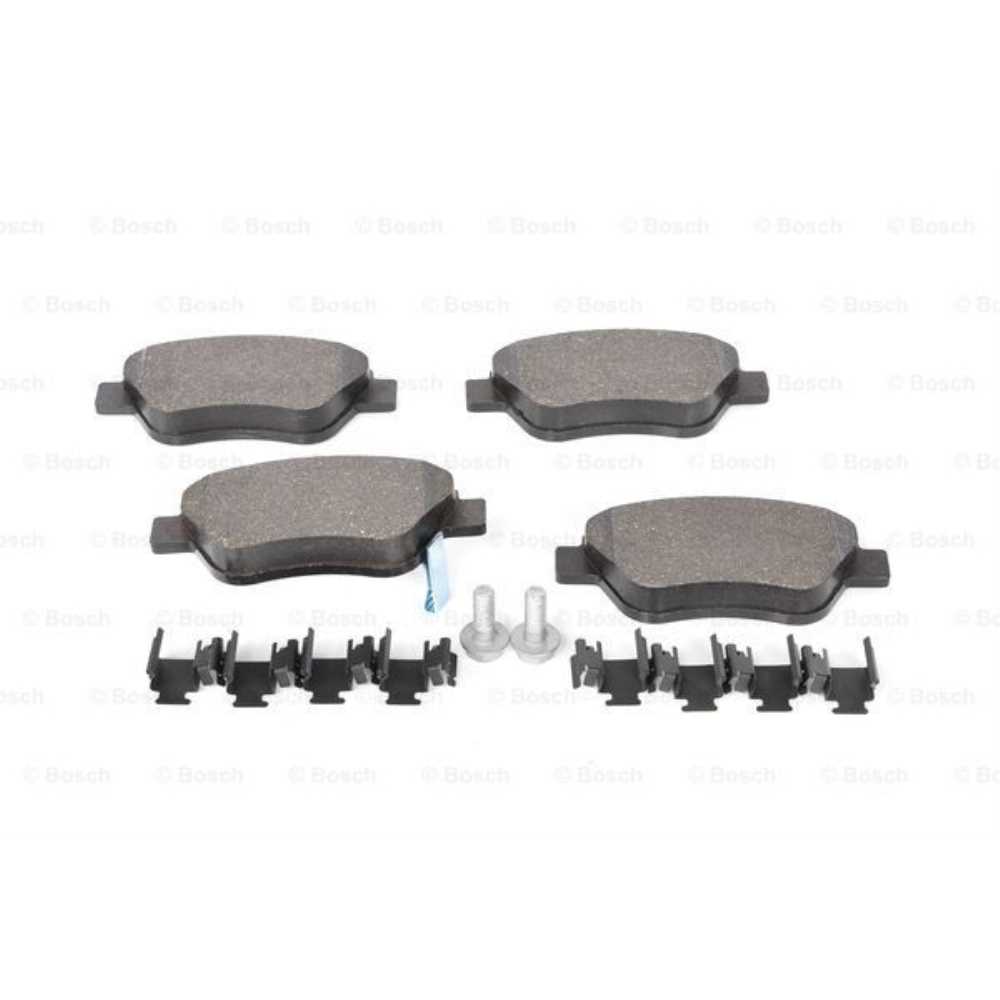BOSCH Satz Bremsbeläge + Bremsscheiben belüftet vorne für Opel Corsa D S07 Adam