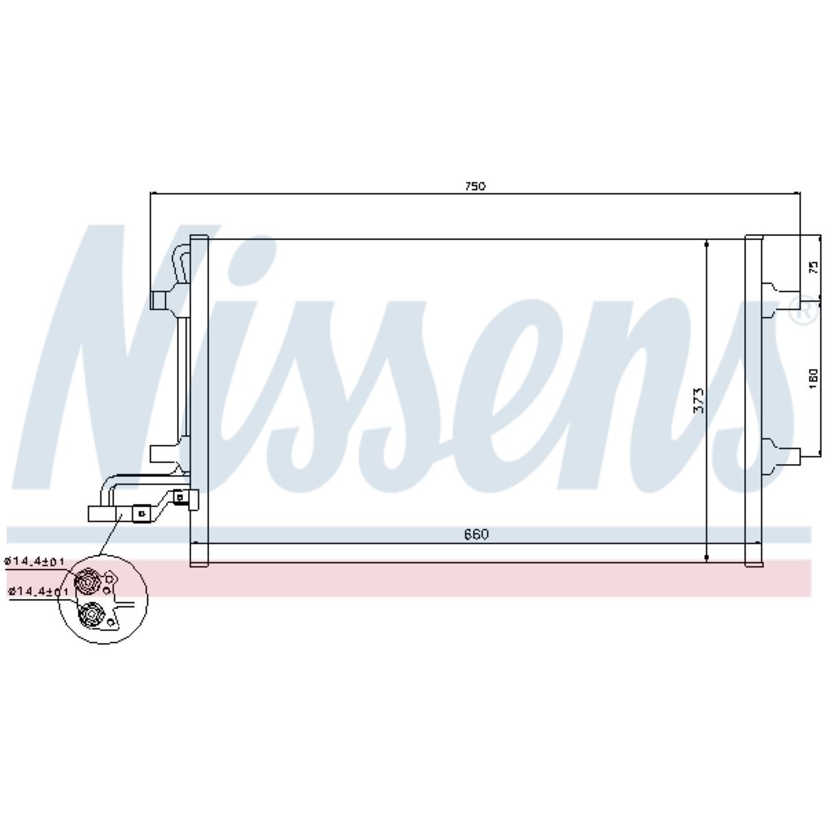 Kondensator Klimaanlage Klimakühler für Volvo V50 MW C30 533