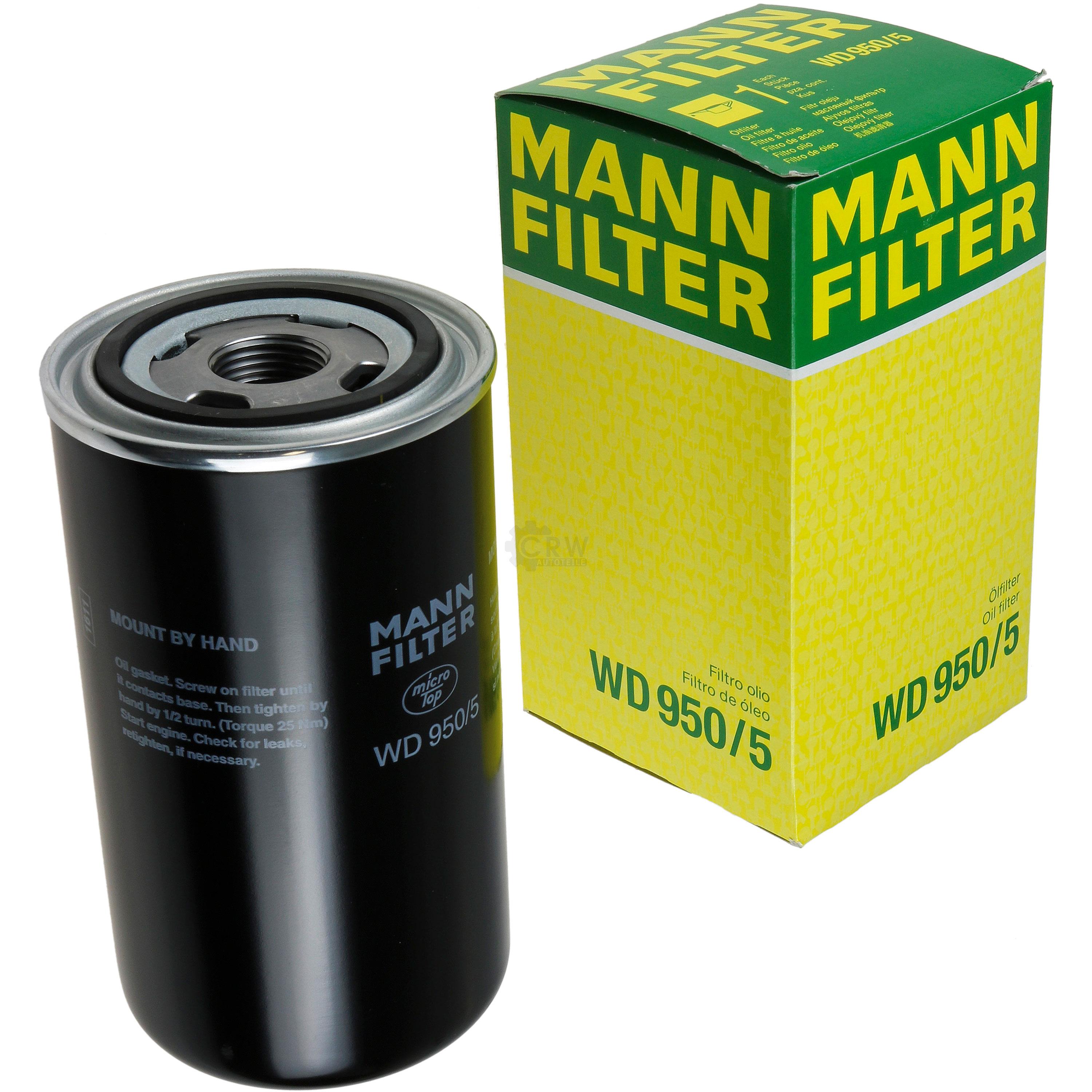 MANN-FILTER für Arbeitshydraulik WD 950/5