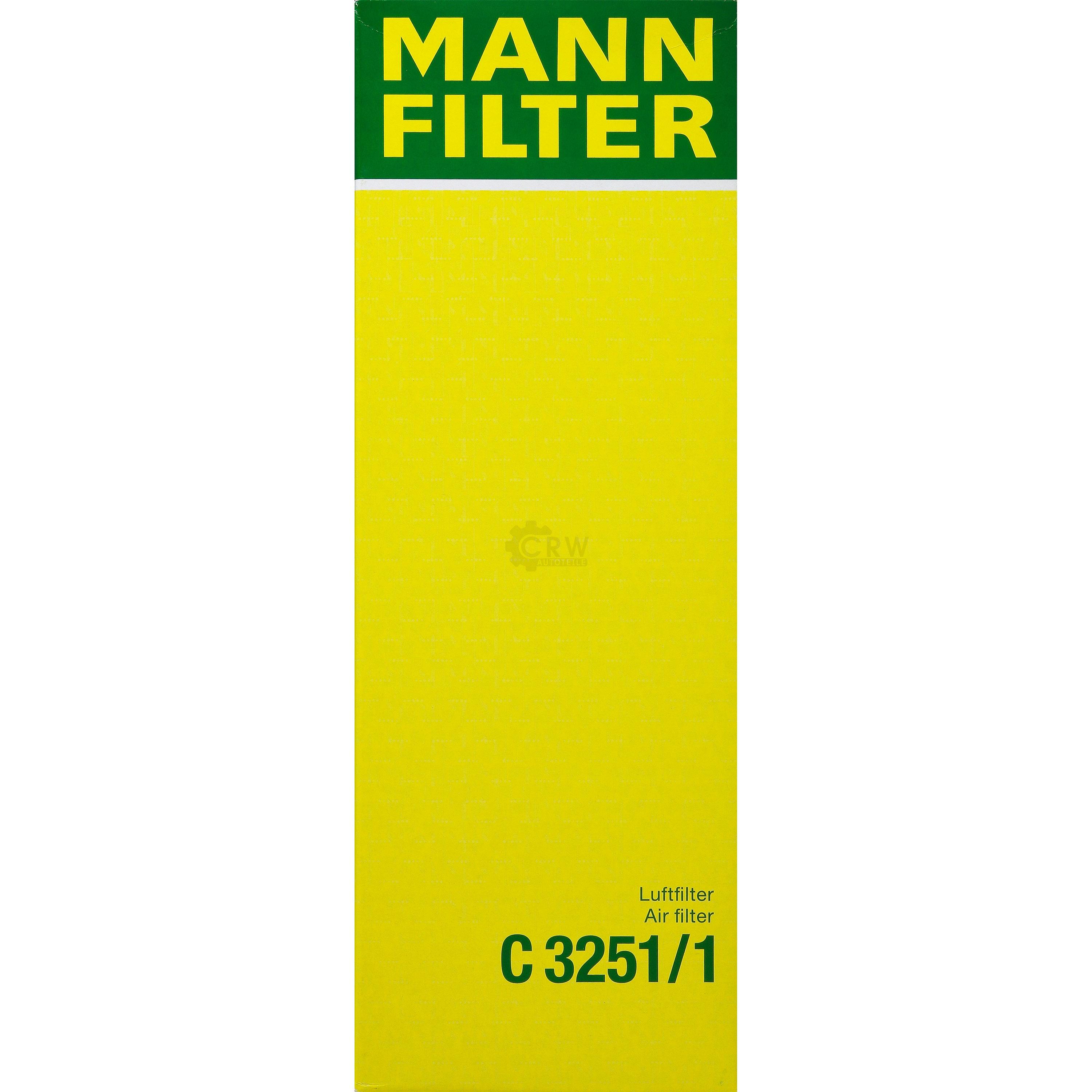 MANN-FILTER Luftfilter für Opel Vivaro Combi J7 1.9 DTi F7 F9 Renault Trafic II
