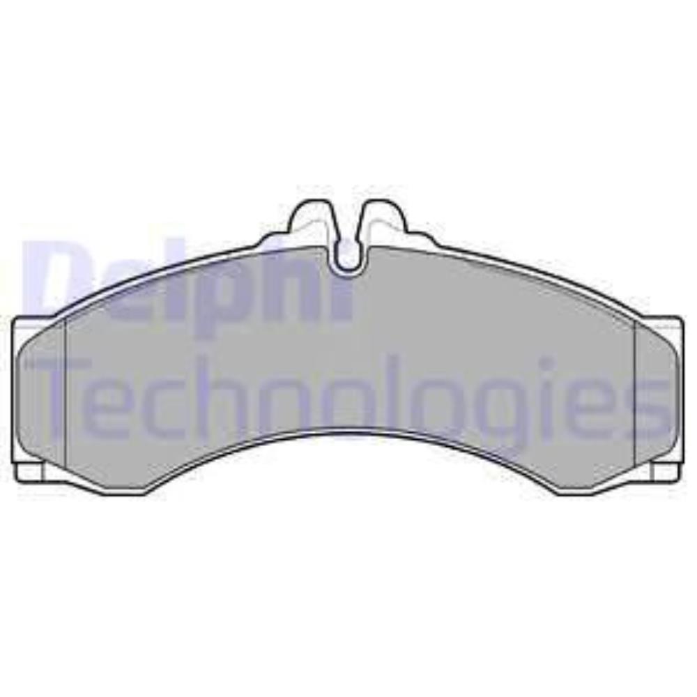 DELPHI Satz Bremsbeläge + Bremsscheiben belüftet vorne für Mercedes Sprinter
