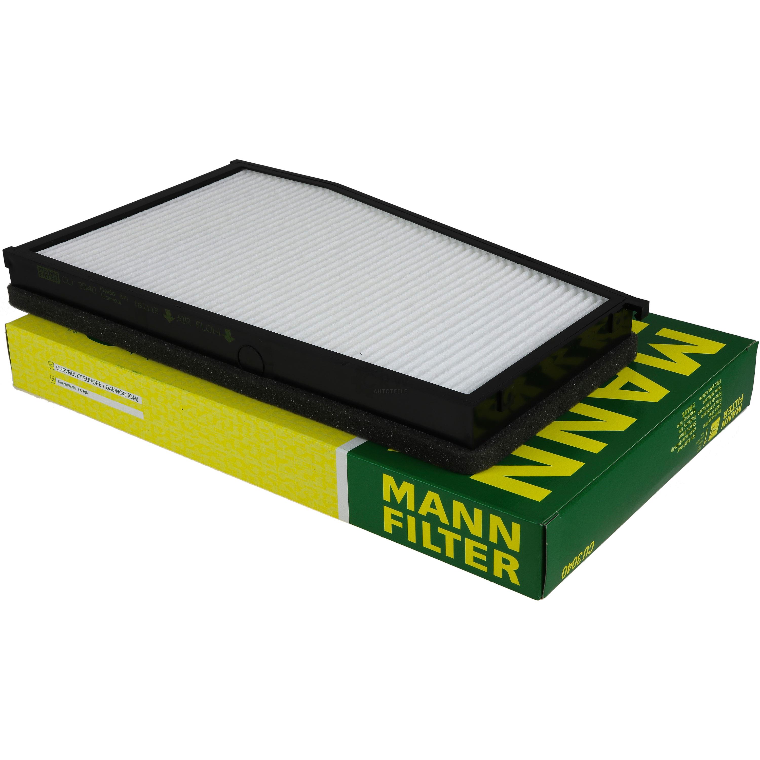 MANN-FILTER Innenraumfilter Pollenfilter CU 3040
