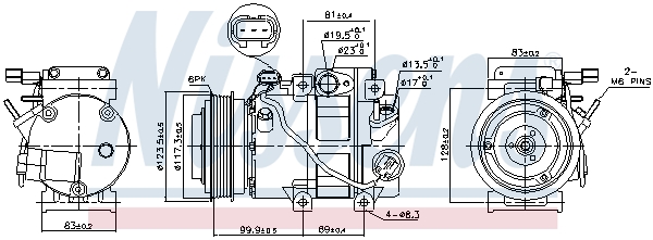 Kompressor Klimaanlage passend für KIA Sportage SL Hyundai IX35 LM EL ELH