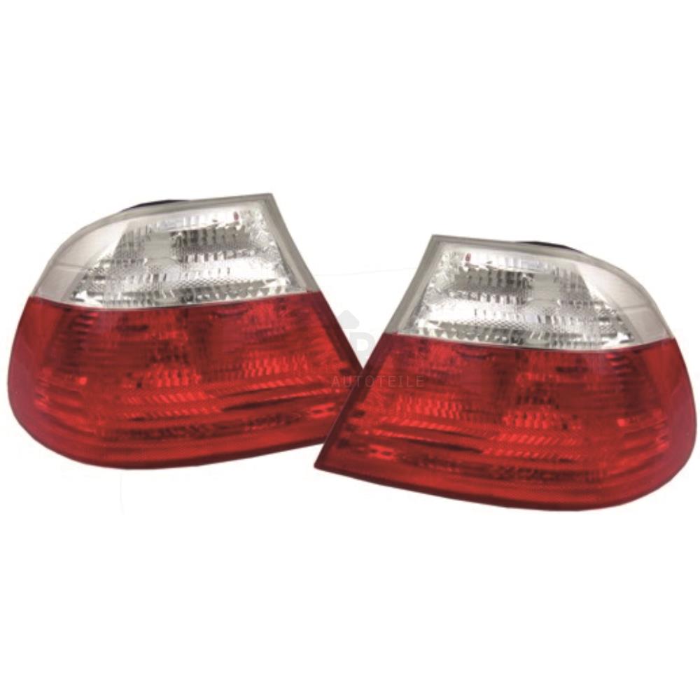 Rückleuchten Set links & rechts außen für BMW E46  nur Coupe 99-03 Weiß Rot O6C
