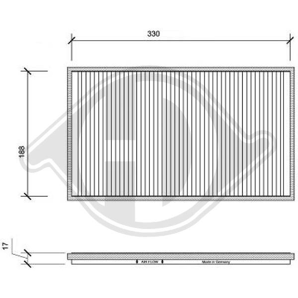 Filter Innenraumfilter Aktivkohlefilter für Opel Corsa B 73_ 78_ 79_