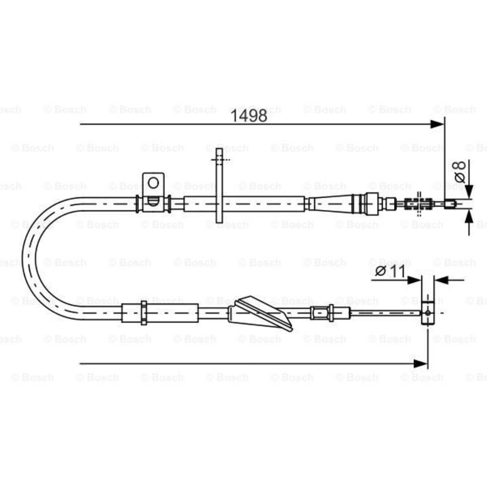 BOSCH Seilzug, Feststellbremse 1 987 477 772