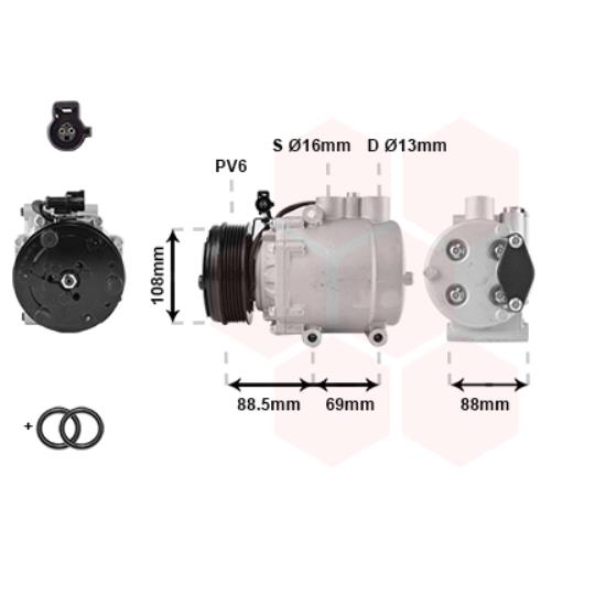   Kompressor Klimaanlage für Ford Mondeo III Turnier 2.5 V6 24V ST220
