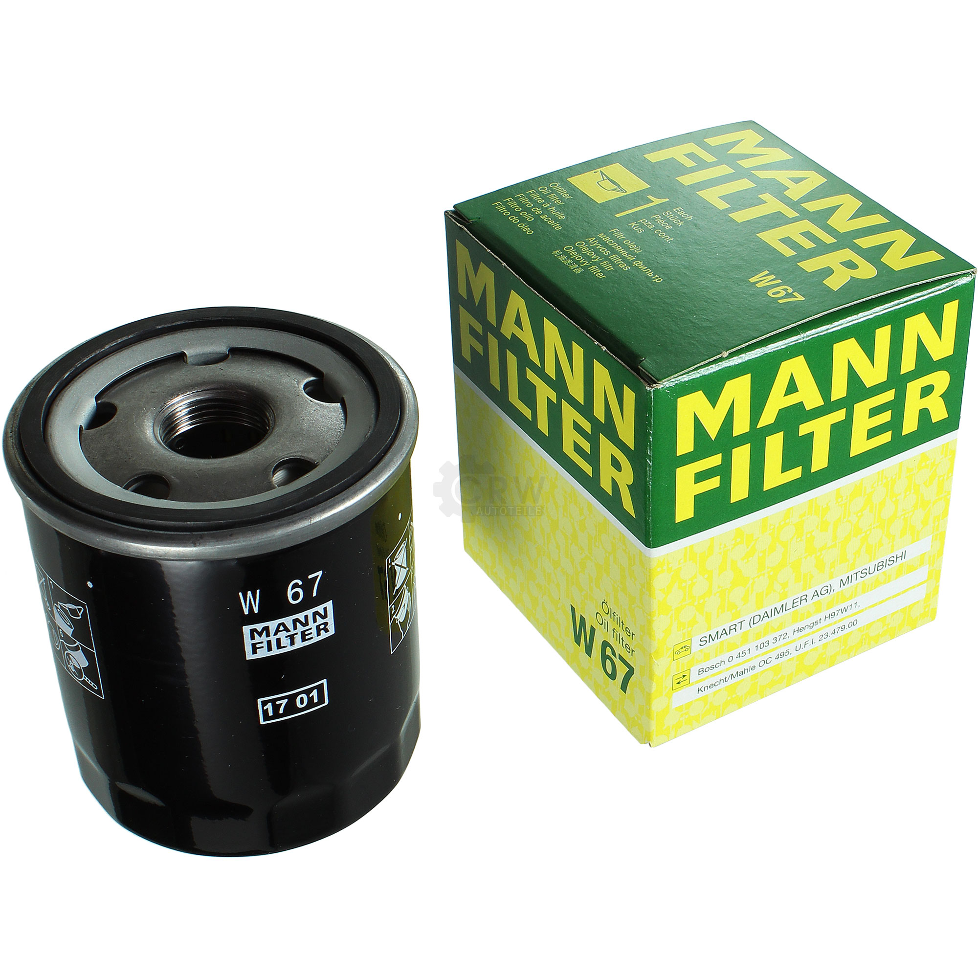 MANN-FILTER Ölfilter W 67 Oil Filter