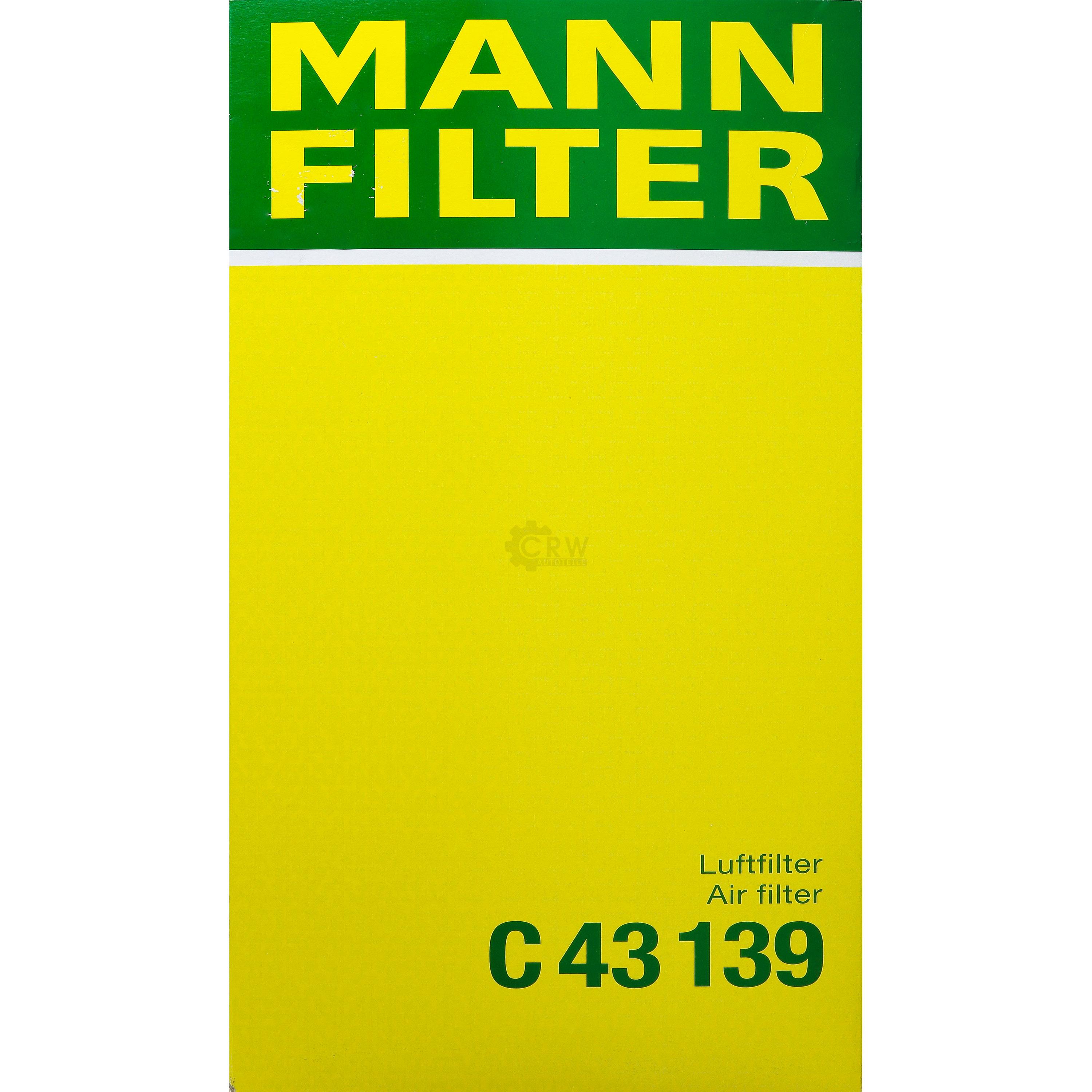 MANN-FILTER Luftfilter für Mercedes-Benz SLK R172 350 SL R231 C218 CLS