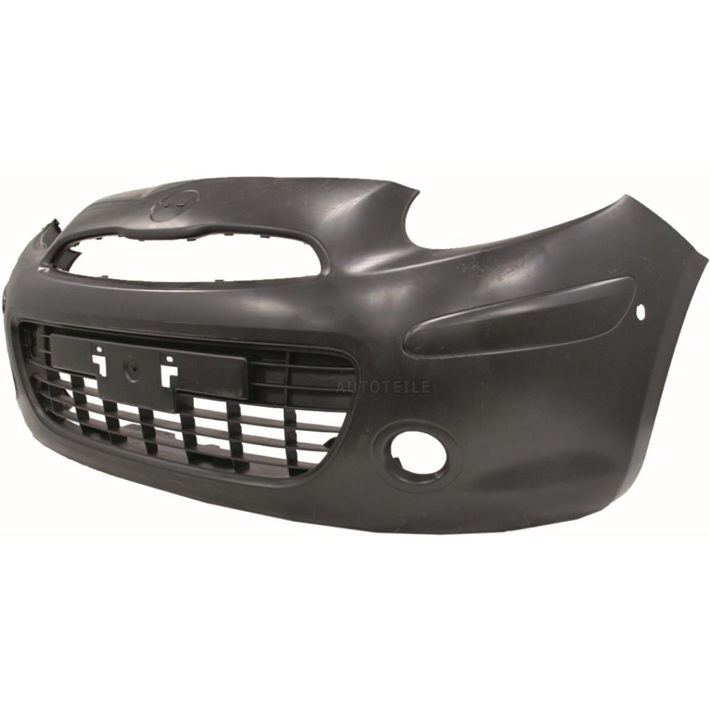 Stoßstange vorne grundiert für Nissan Micra K13 Bj. 10-13 für Nebellampen 