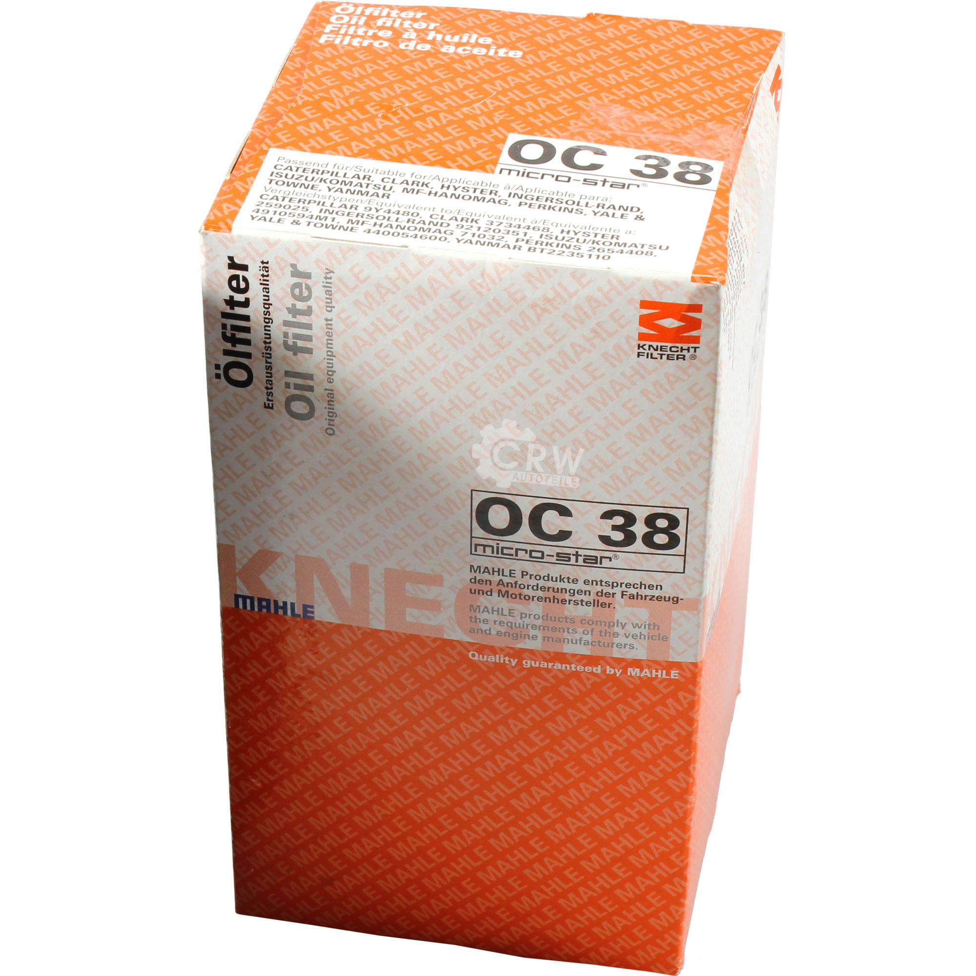 MAHLE / KNECHT Ölfilter OC 38 Oil Filter