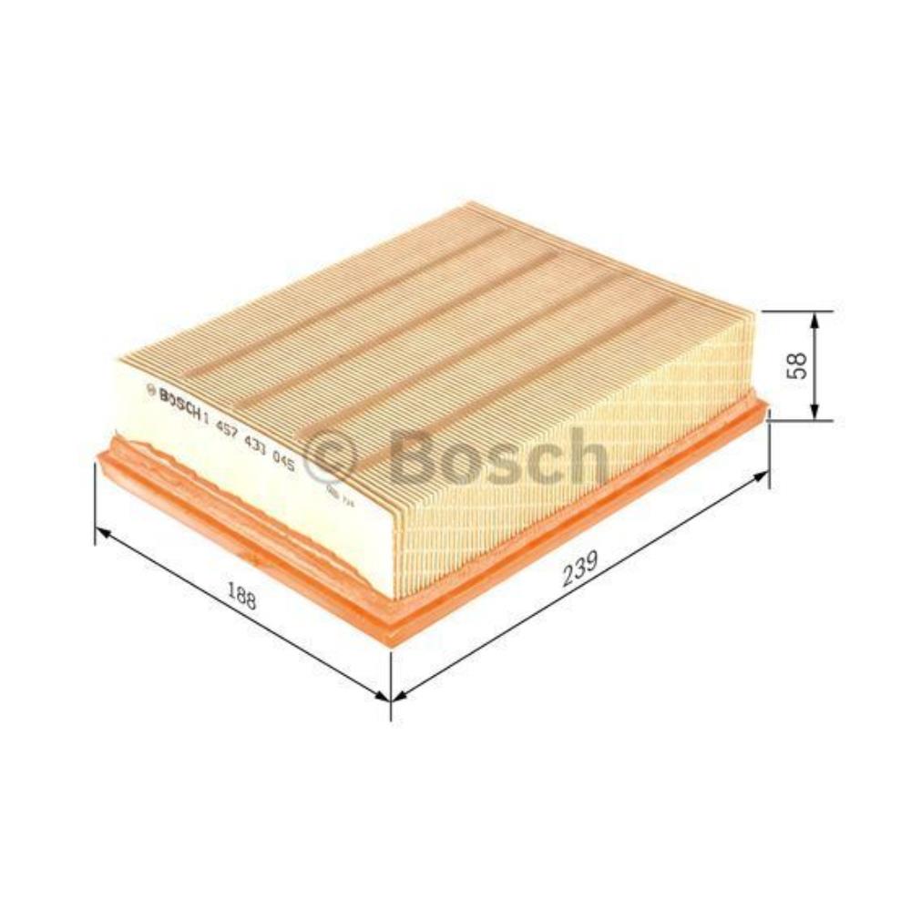 BOSCH Luftfilter für Opel Vectra B Caravan 31_ 2.0 DTi 16V 2.2 J96 38_