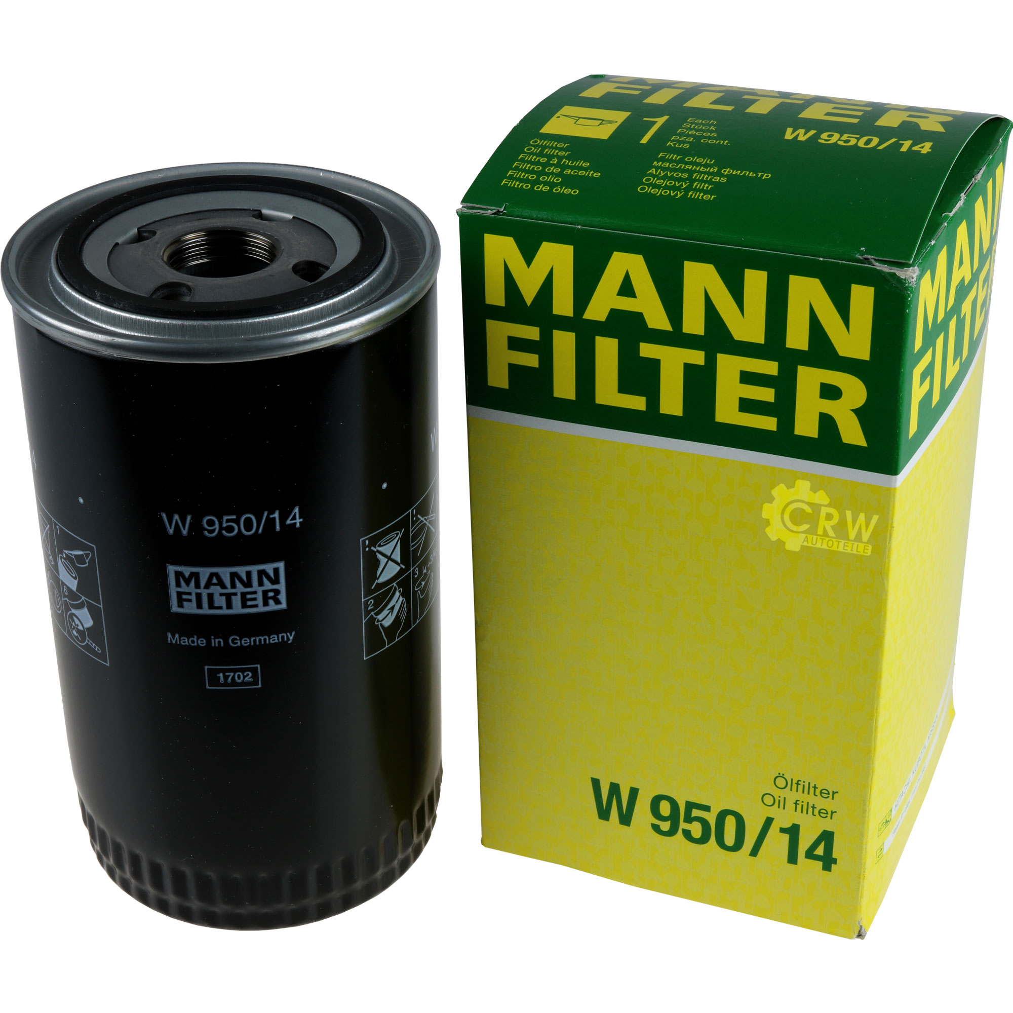 MANN-FILTER Ölfilter W 950/14 Oil Filter