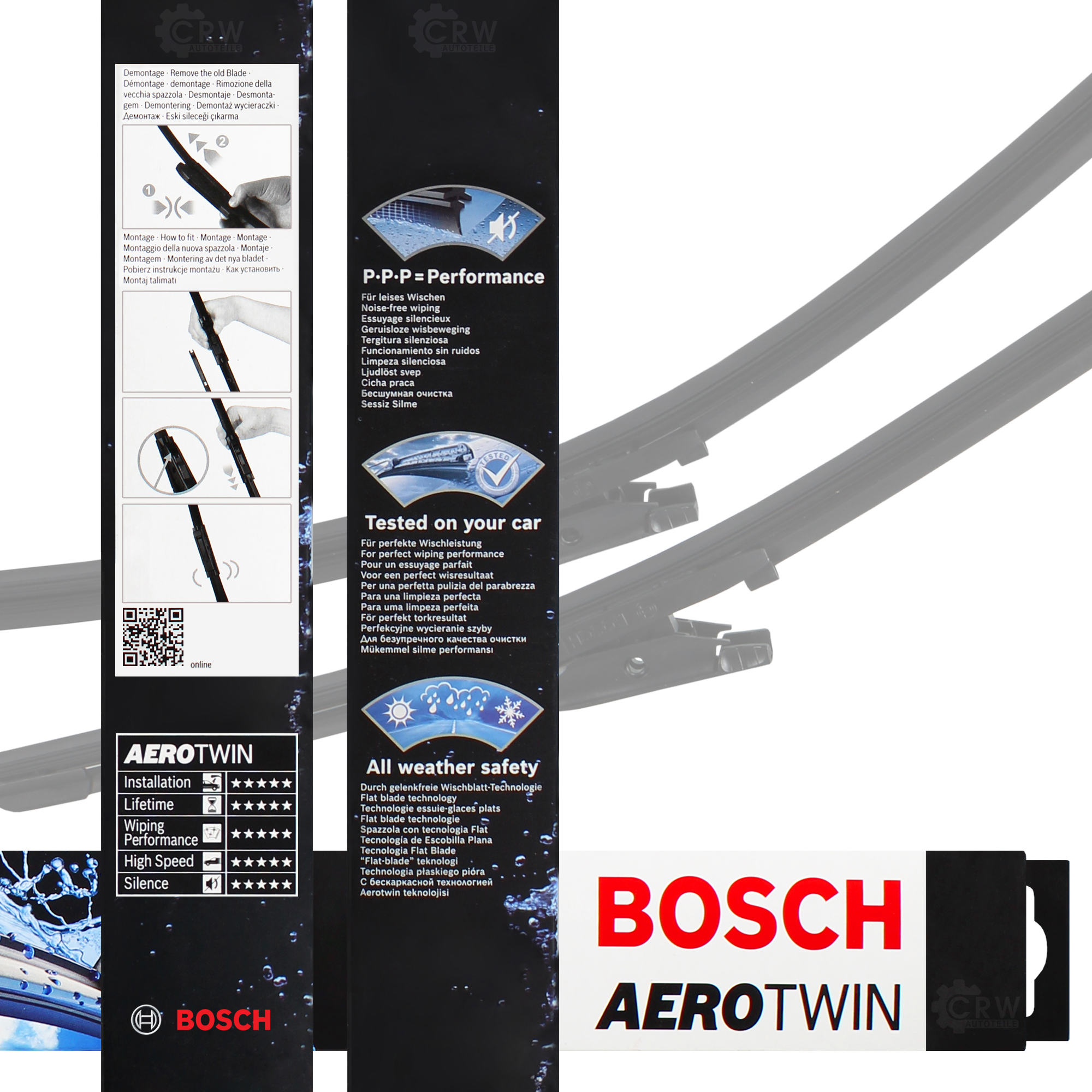 Scheibenwischer Wischblatt 3397007116 600mm/400mm AeroTwin SET BOSCH A116S
