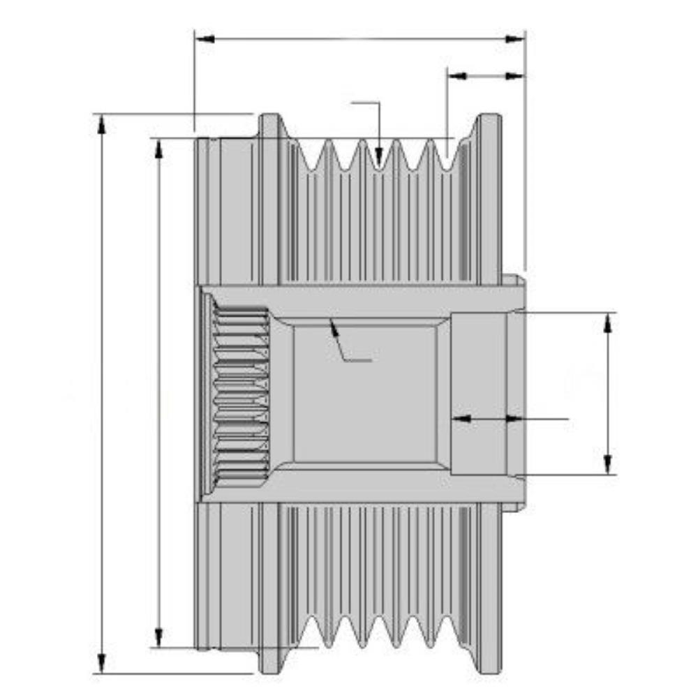 HELLA 9XU 358 038-471 Generatorfreilauf