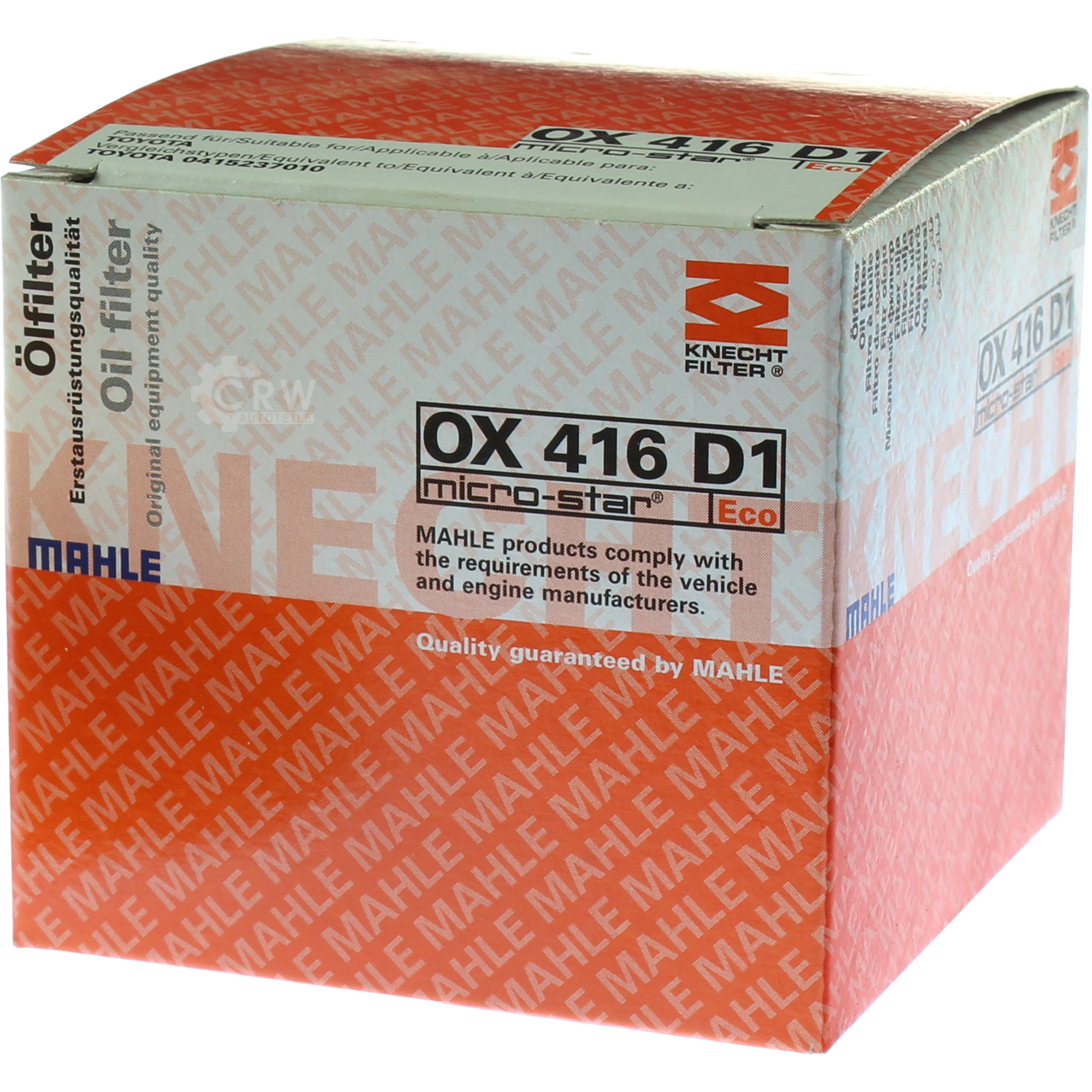 MAHLE / KNECHT OX 416D1 Ölfilter Oelfilter Oil Filter