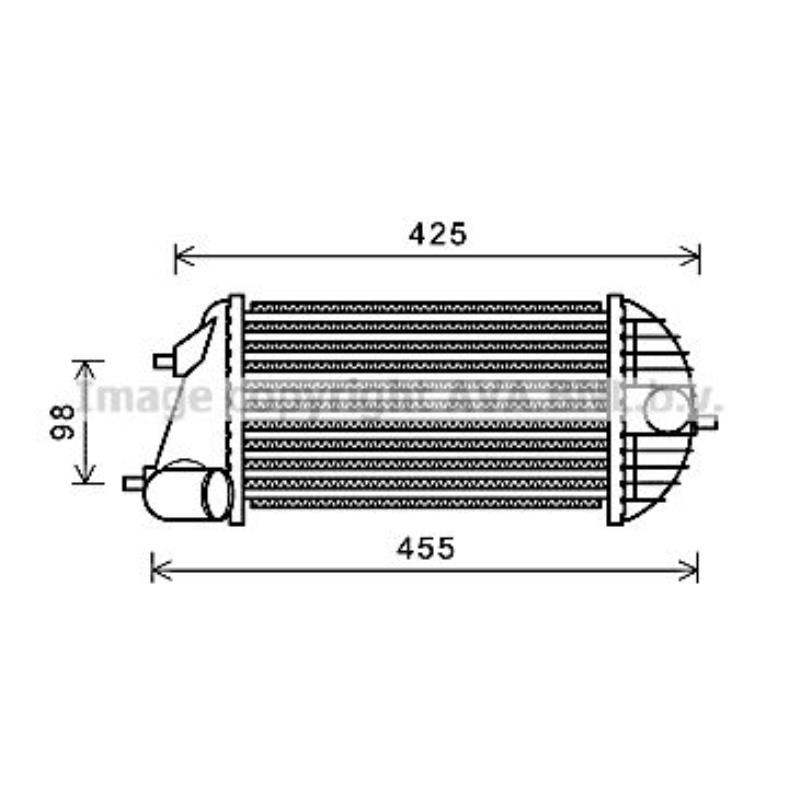Ladeluftkühler Kühler Ladeluft für Suzuki Swift IV FZ NZ