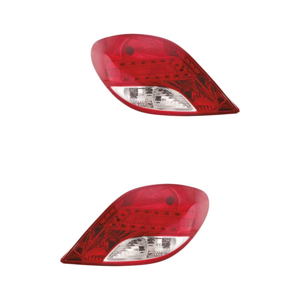 Rückleuchten Heckleuchten Set links & rechts LED rot für Peugeot 207 WA_ WC_