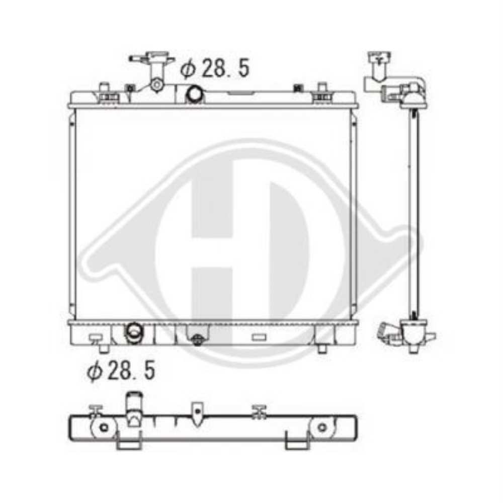 Kühler Wasserkühler Motorkühler Aluminium für Suzuki Swift IV FZ NZ 1.2
