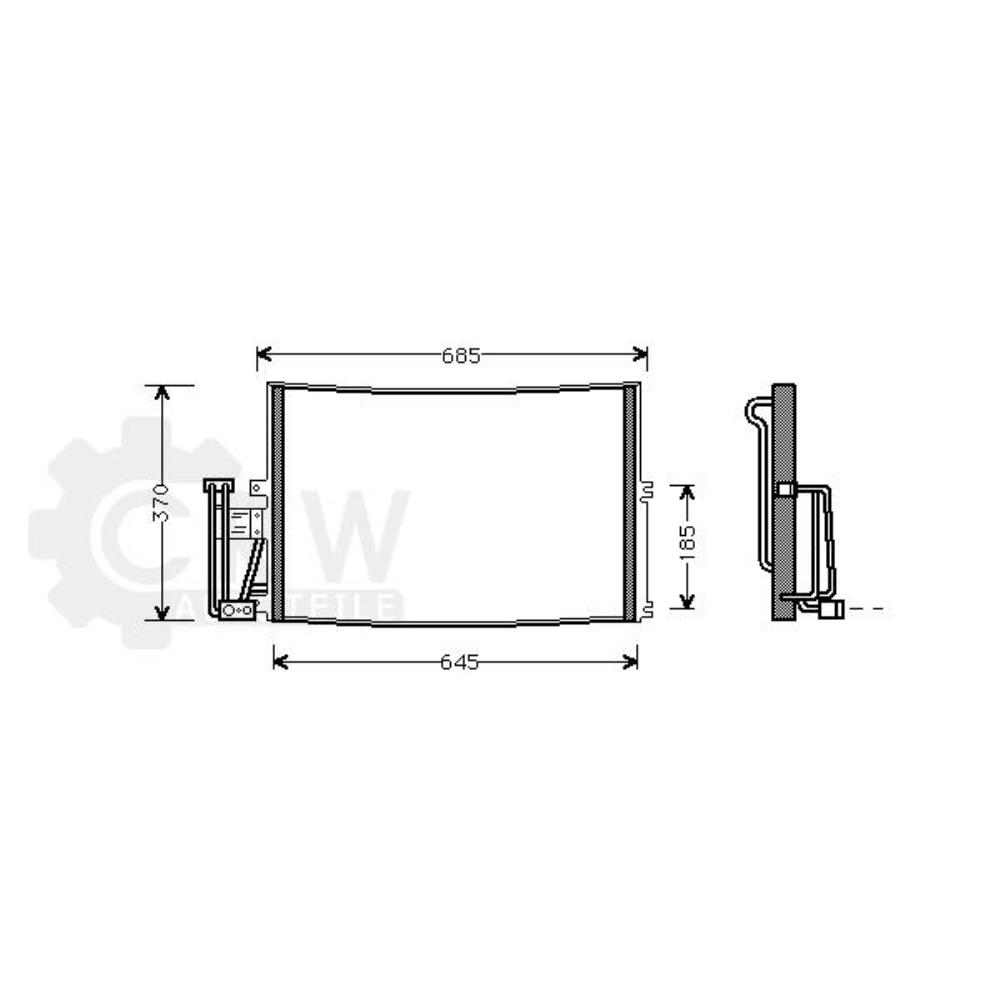 Kondensator Klimaanlage für Opel Vectra B 36_ Caravan 31_ CC 38_ Vauxhall