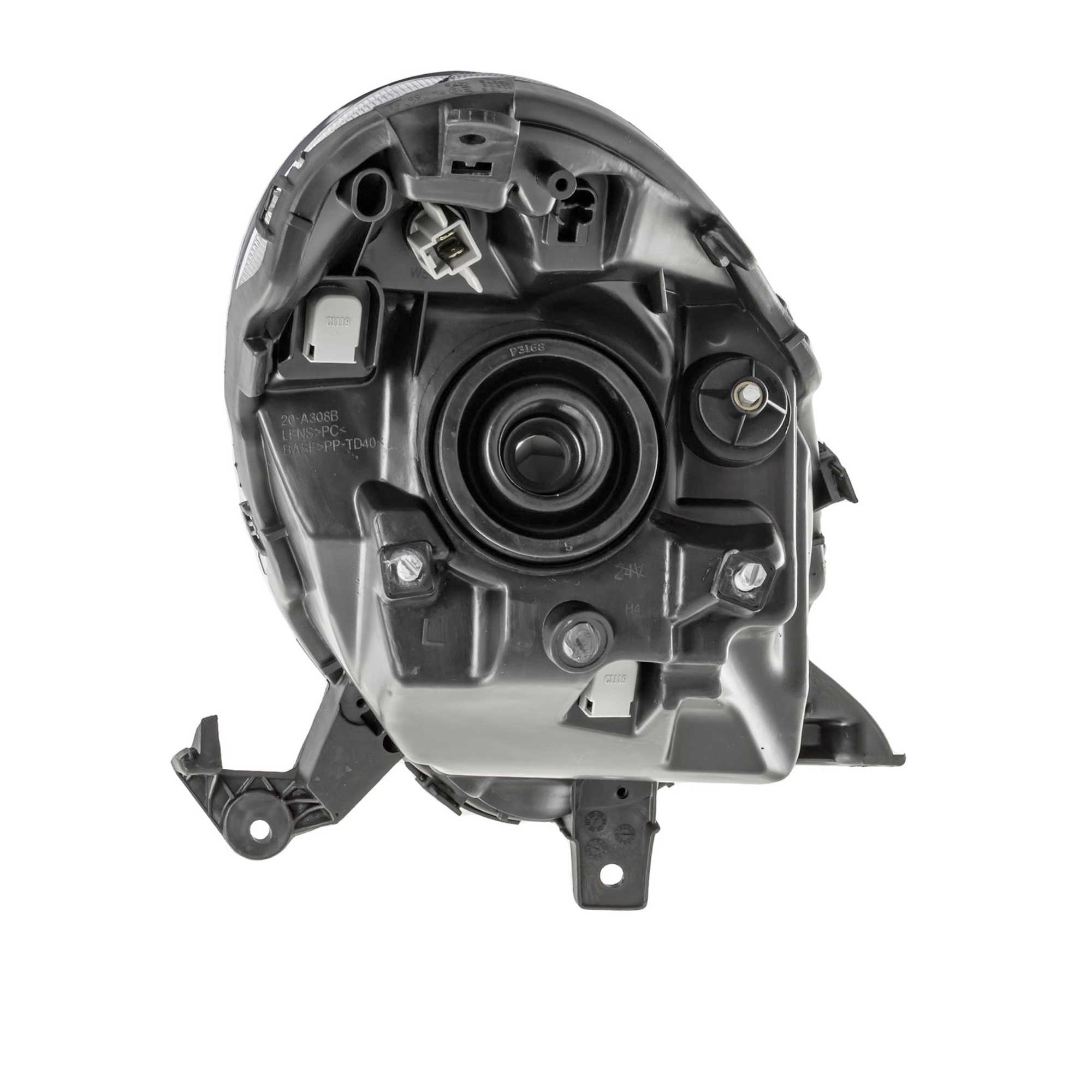 Halogen Scheinwerfer Set für Nissan Micra K12 09.07-> H4 ohne Motor inkl. Lampen