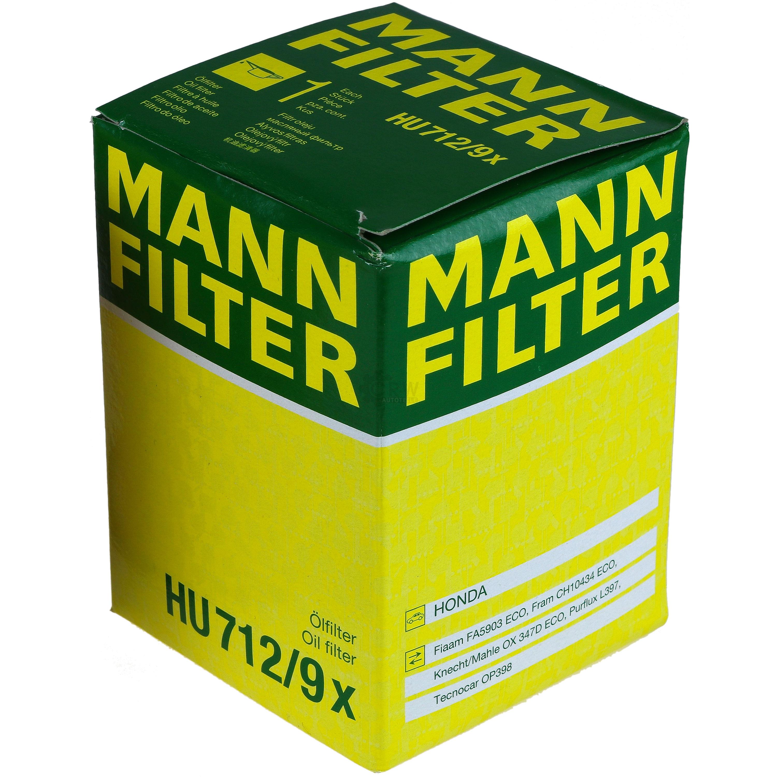 MANN-FILTER Ölfilter HU 712/9 x Oil Filter