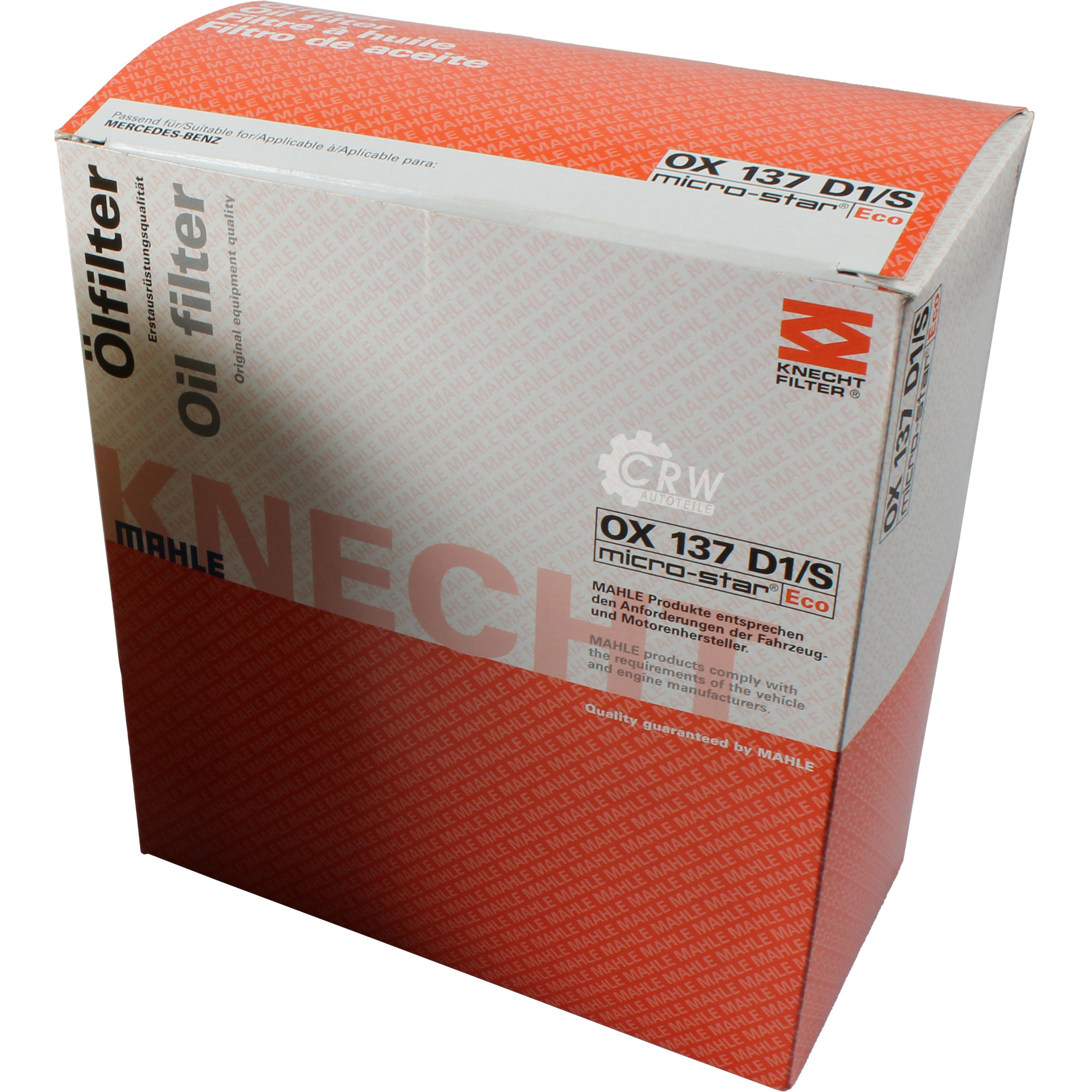 MAHLE / KNECHT Ölfilter OX 137D1/S Oil Filter