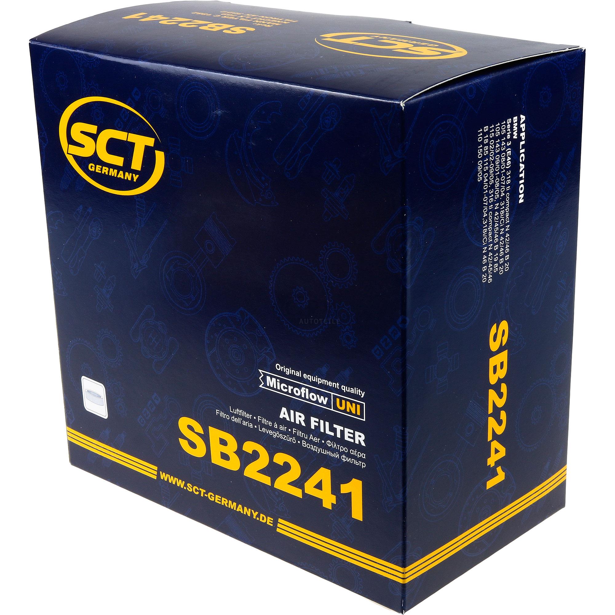 SCT Luftfilter Motorluftfilter SB 2241 Air Filter