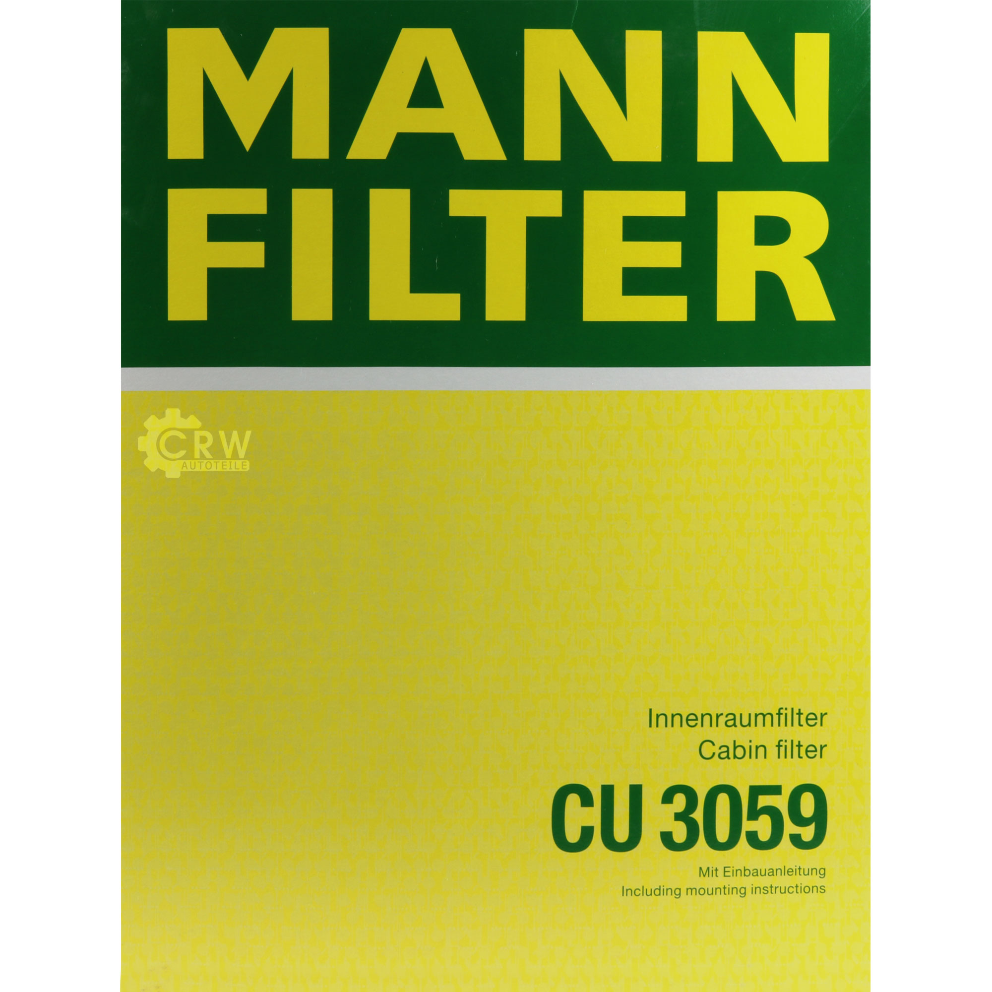 MANN-FILTER Innenraumfilter Pollenfilter CU 3059