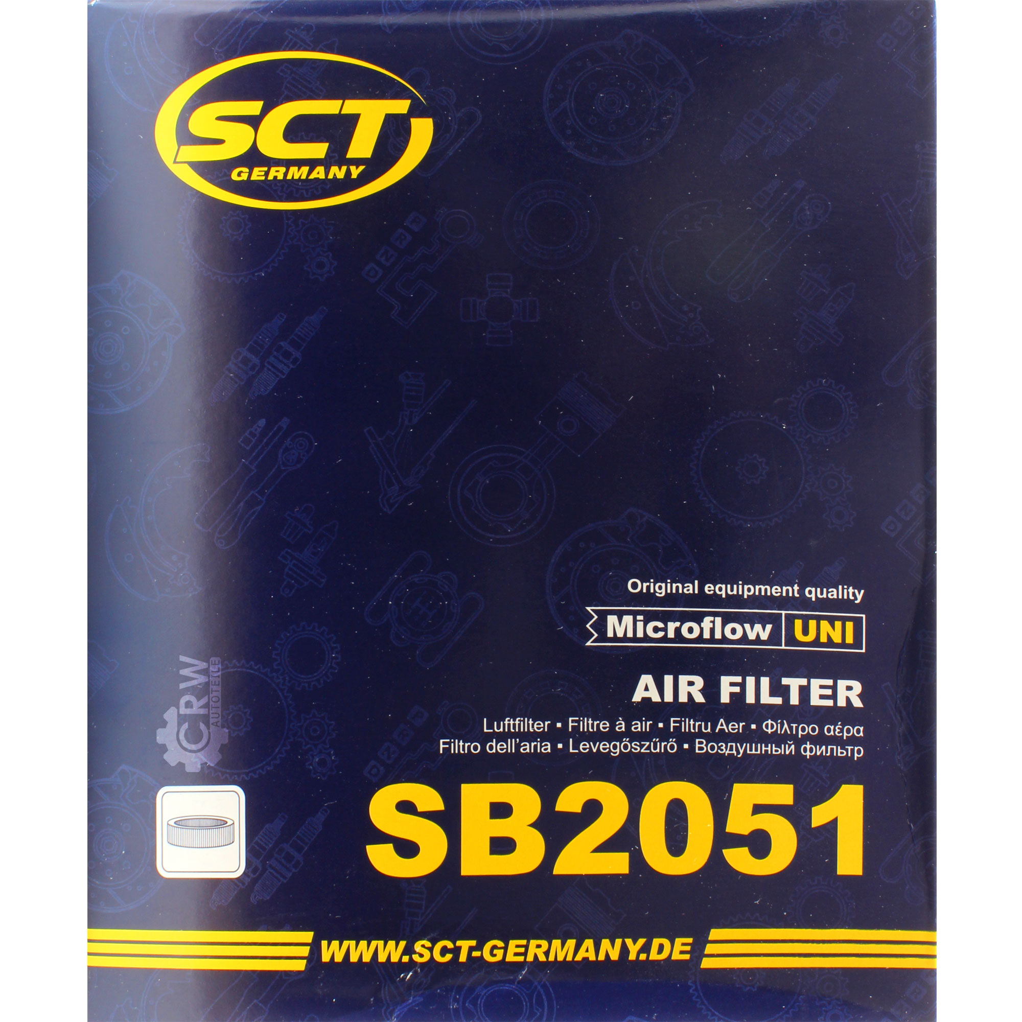 SCT Luftfilter Motorluftfilter SB 2051 Air Filter