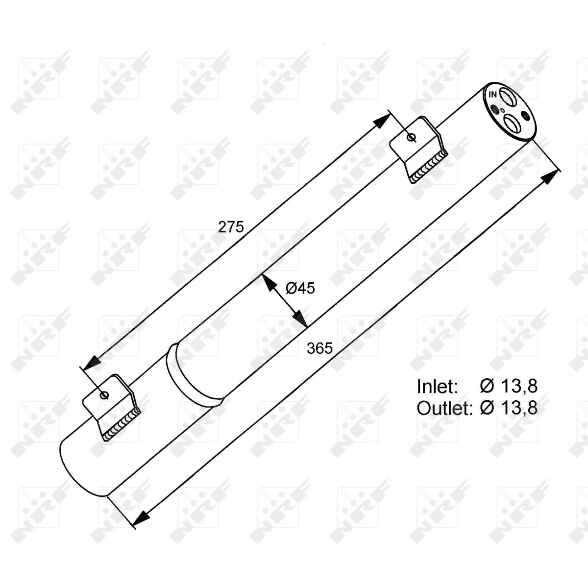 Trockner Klimaanlage Aluminium für Mercedes-Benz A-Klasse W169 B-Klasse W245