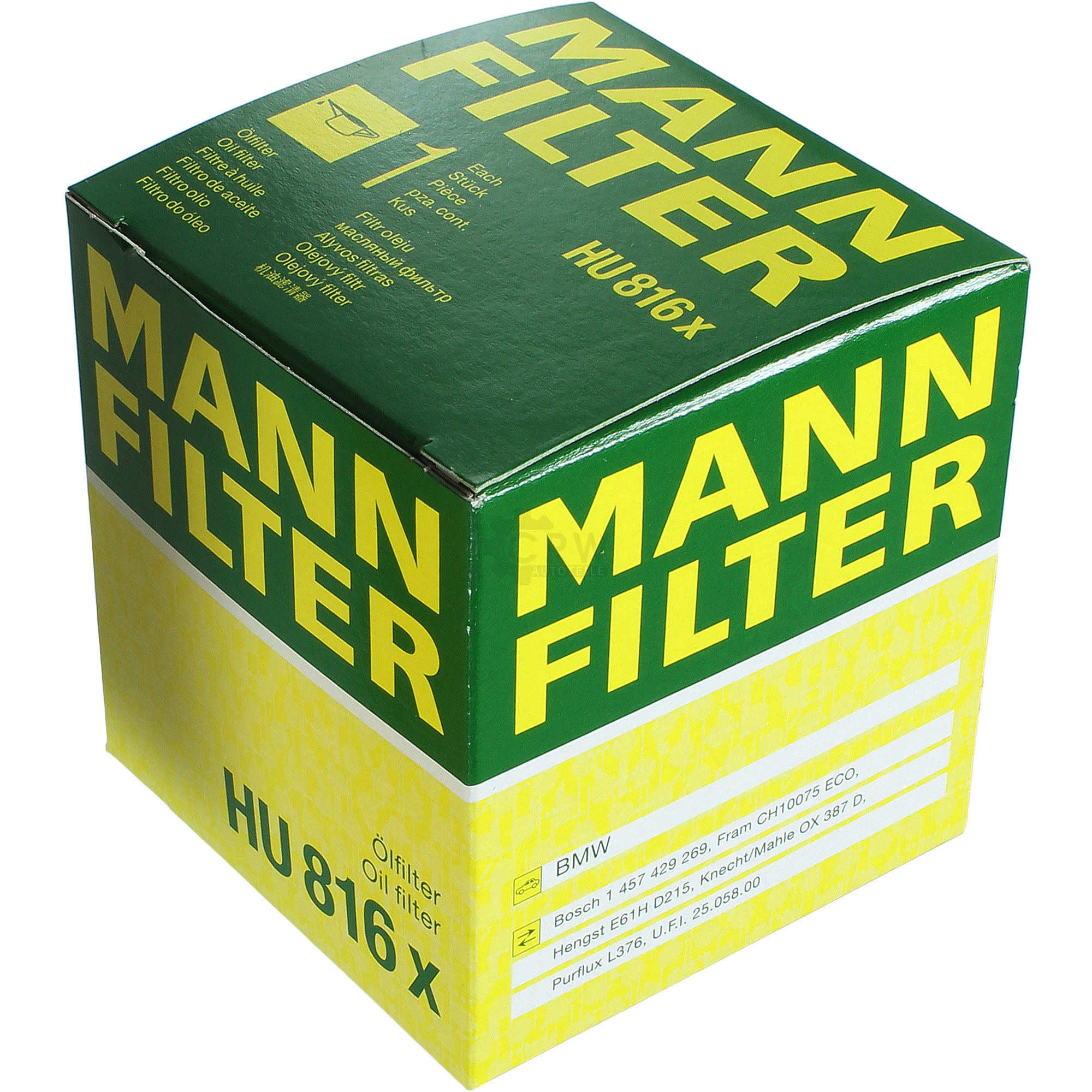MANN-FILTER Ölfilter HU 816 x Oil Filter
