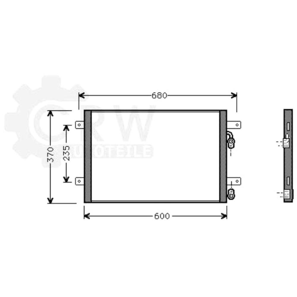 Kondensator Klimaanlage Klimakondensator für Ford Seat VW Alhambra Galaxy Sharan