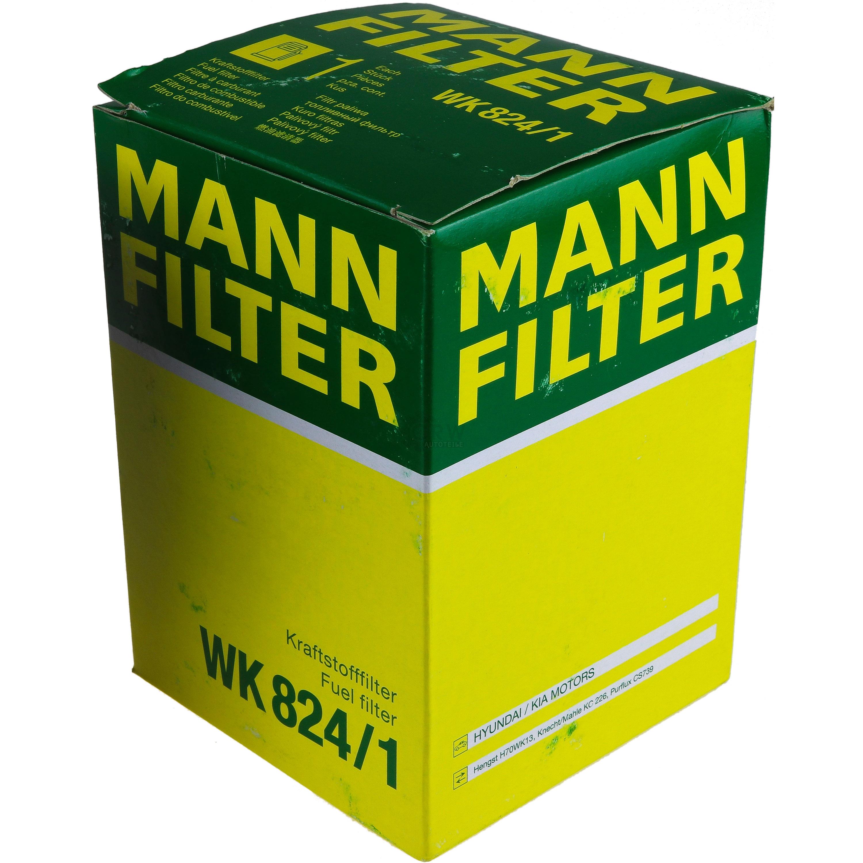 MANN-FILTER Kraftstofffilter WK 824/1 Fuel Filter