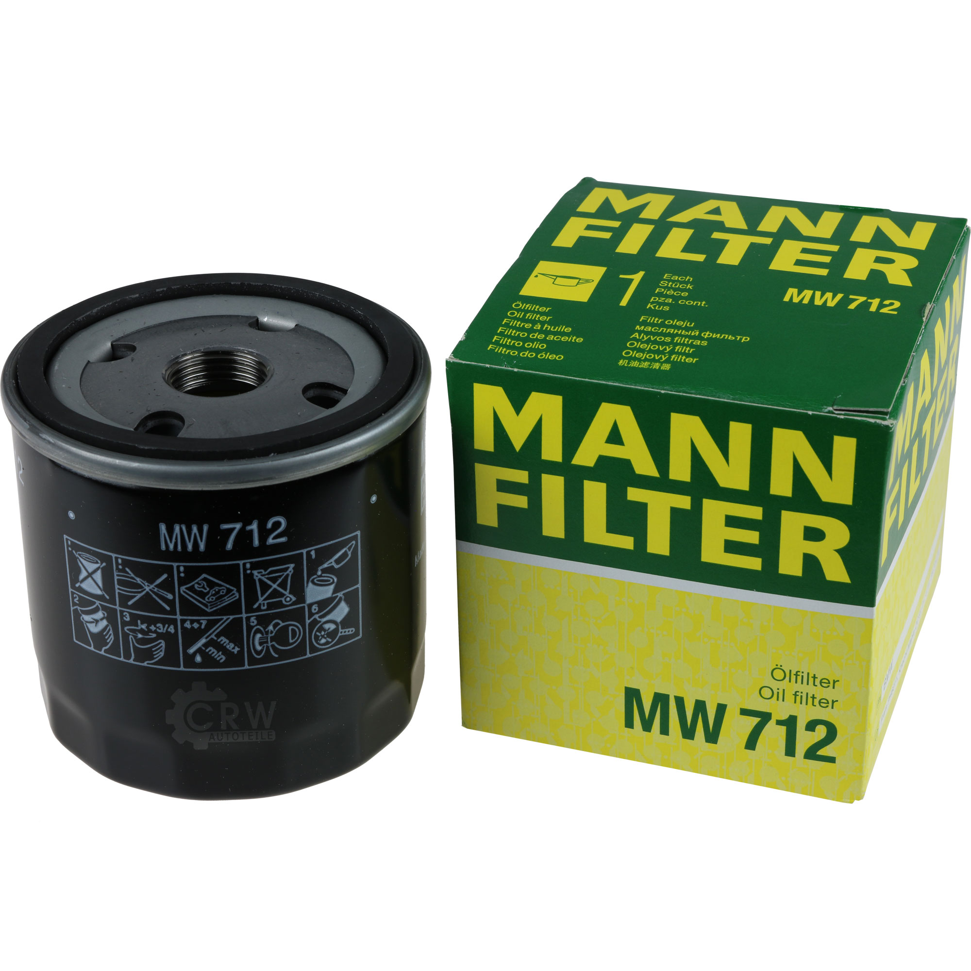 MANN-FILTER Ölfilter MW 712 Oil Filter