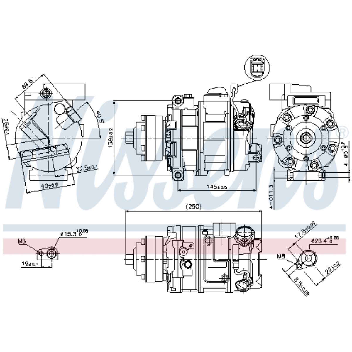 Kompressor Klimaanlage für Audi R8 A4 Cabriolet VW Touareg Gallardo