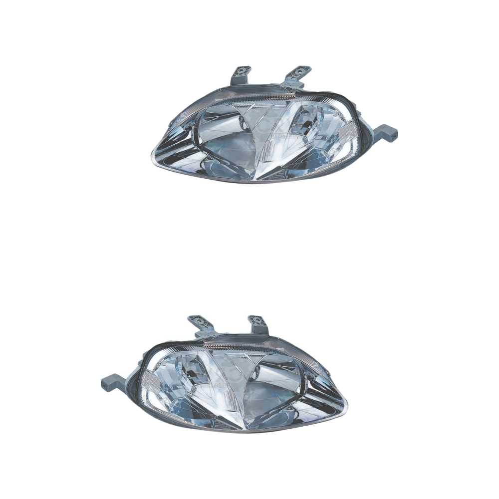 Halogen Scheinwerfer Set links & rechts H4 für Honda Civic VI Aerodeck Fastback