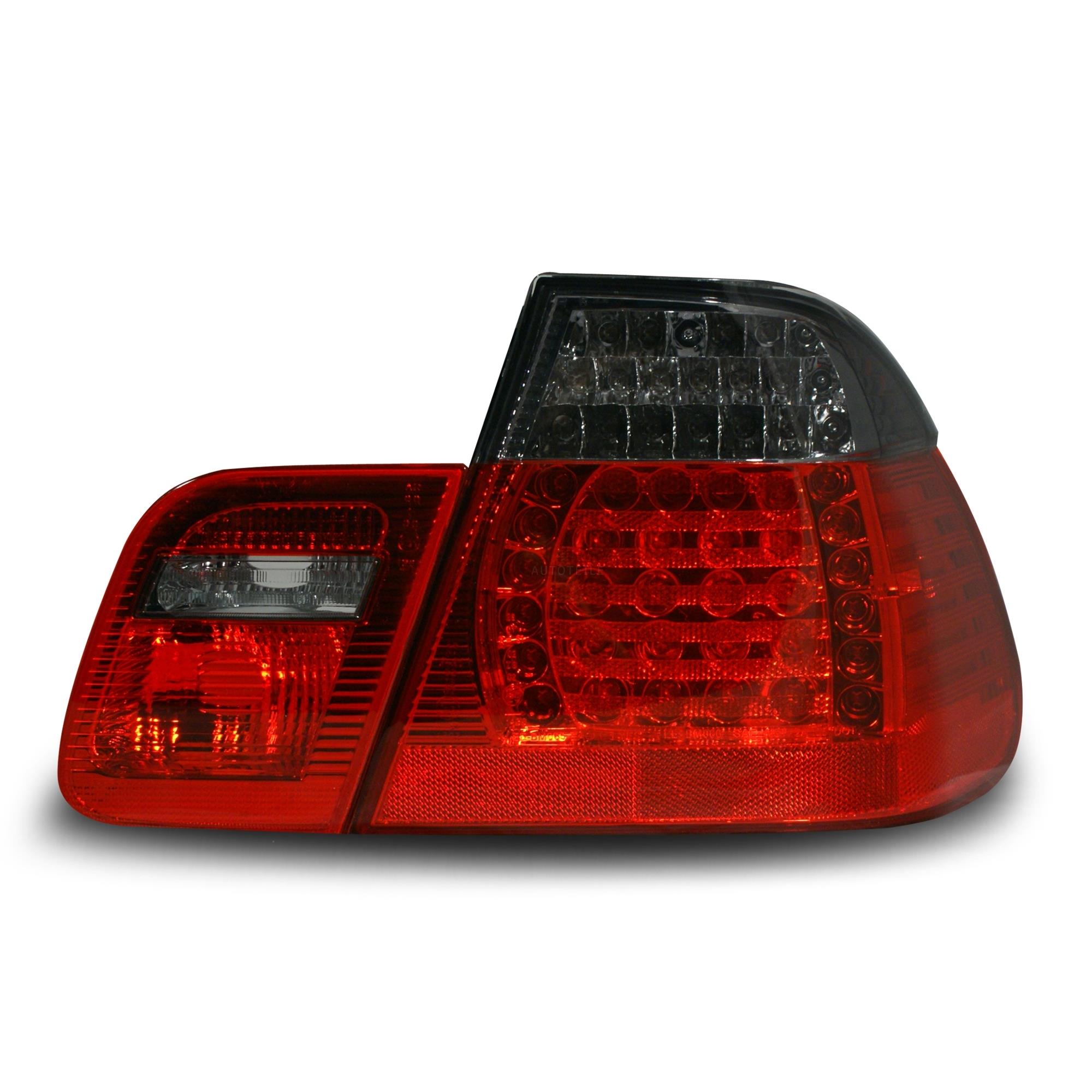 Rückleuchten für BMW E46/4 05.98-09.01 -LED- Schwarz/Rot ( 4 teilig )