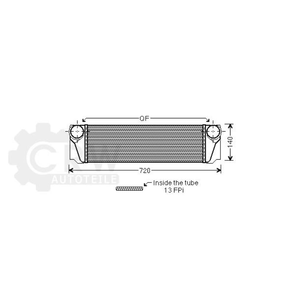 Ladeluftkühler für BMW 5er F10 F18 Gran Turismo F07 Touring F11 F01 F02 F03 F04