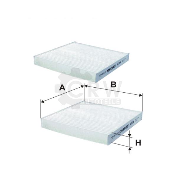 Filter Innenraumluft K 1336-2x für Alpina XD3 F25 BMW X4 F26 X3