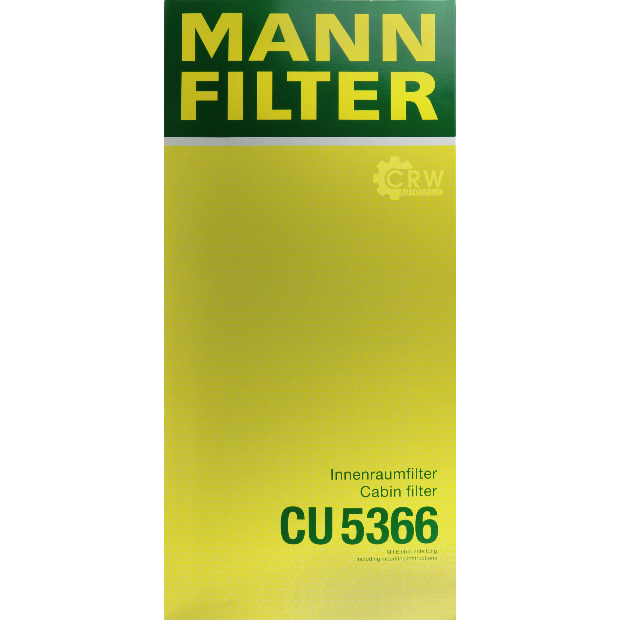 MANN-FILTER Innenraumfilter Pollenfilter CU 5366