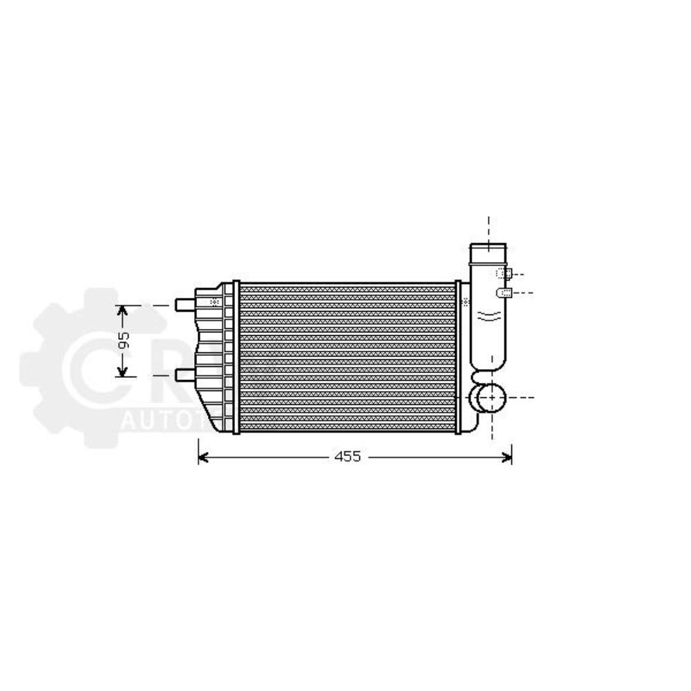 Ladeluftkühler für Fiat Ducato Pritsche/Fahrgestell 230 244 Bus Z_ 230L