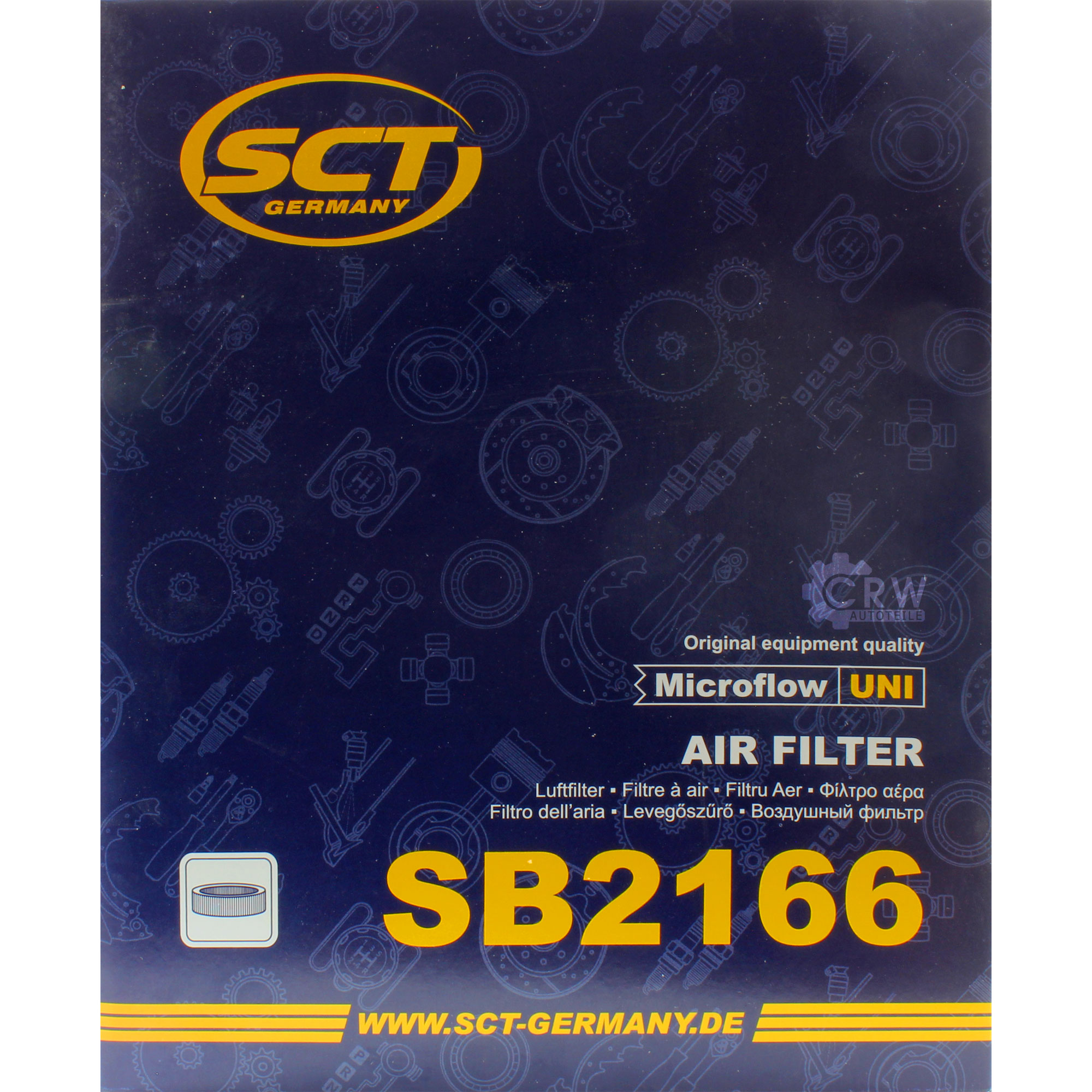 SCT Luftfilter Motorluftfilter SB 2166 Air Filter